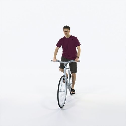 Romance 09K bicycle bike Summer Casual Man Low-poly 3D model