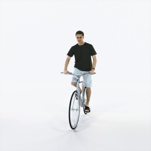 Romance 09D bicycle bike Summer Casual Man Low-poly 3D model