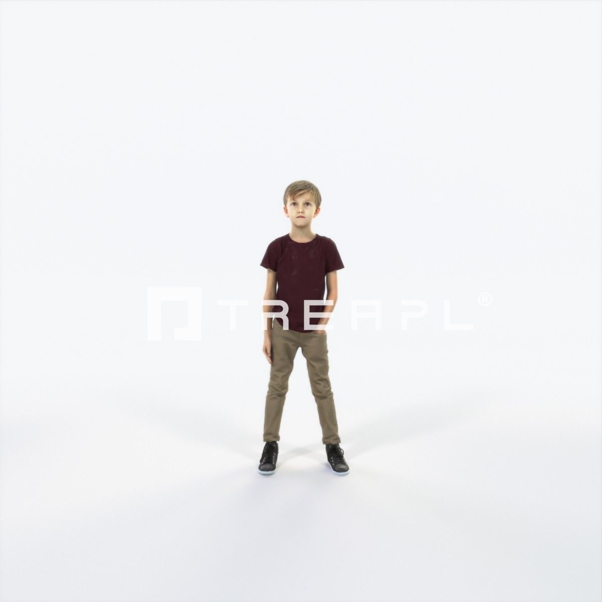 Story 02J Listening listening Casual Boy Low-poly 3D model_1
