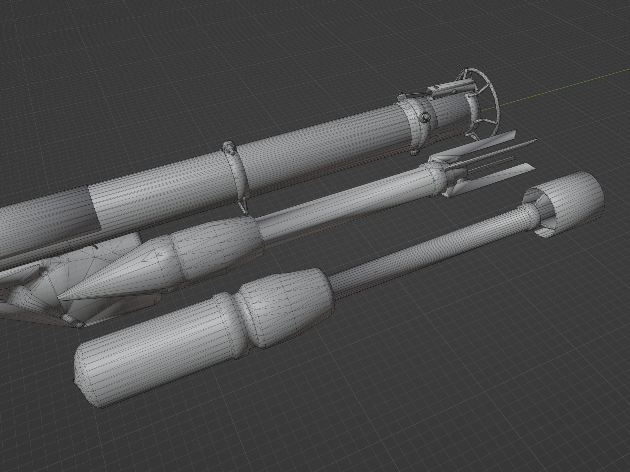 M1 Bazooka Low-poly 3D model_9