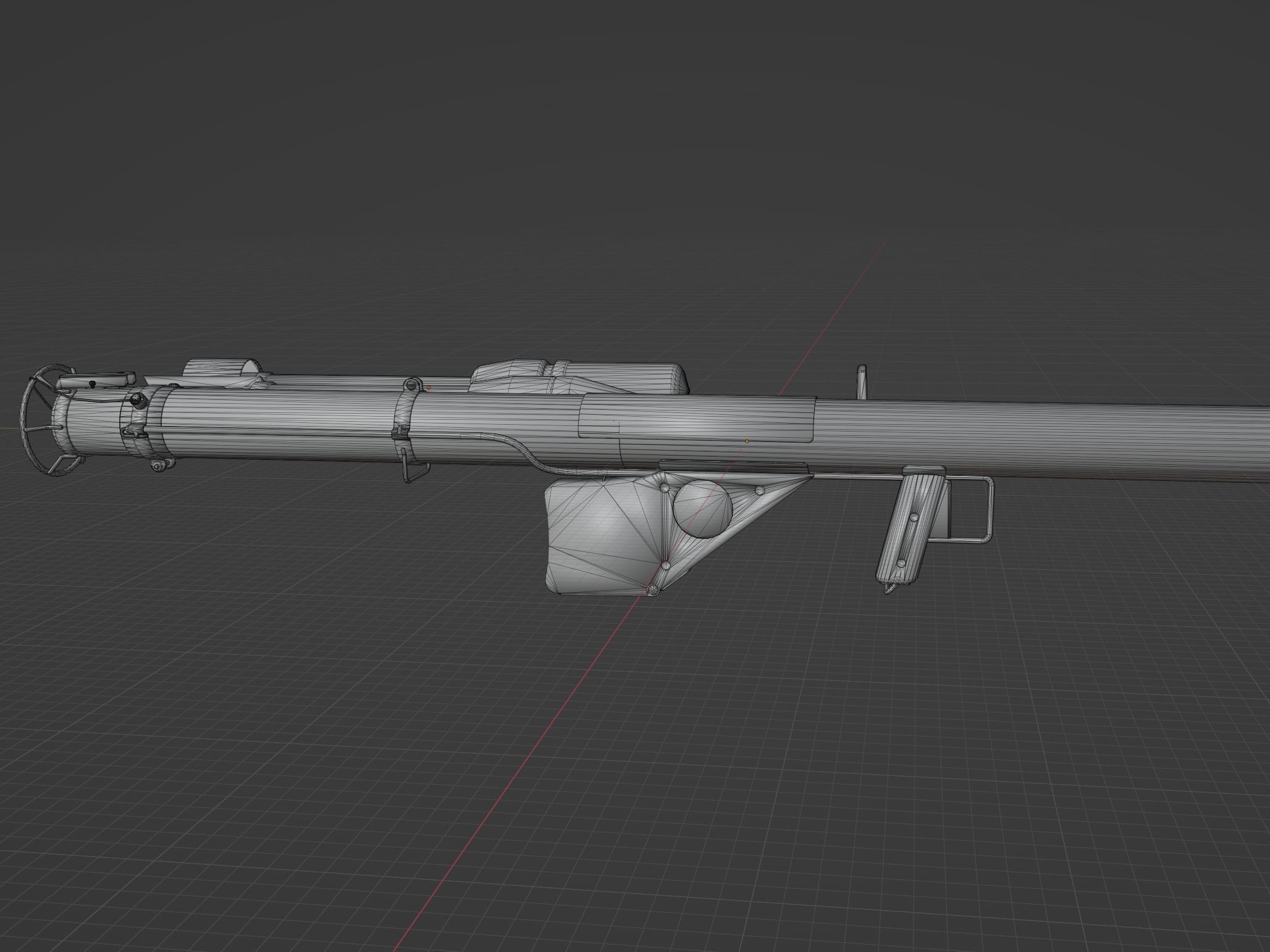 M1 Bazooka Low-poly 3D model_5