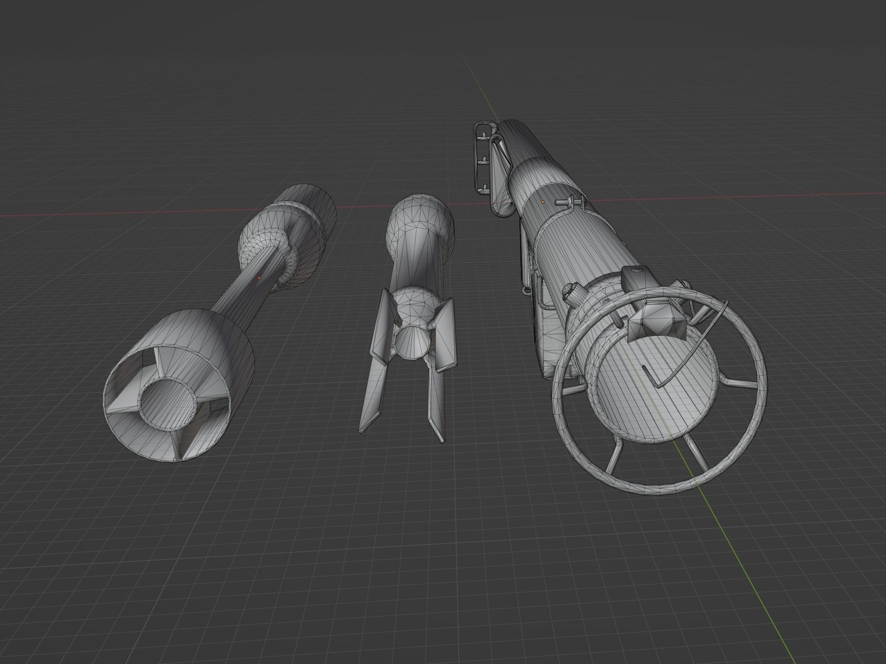 M1 Bazooka Low-poly 3D model_3