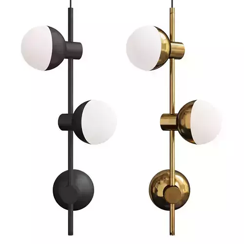 FRANDSEN CPH Fabian Vertical Chandelier Matte Black