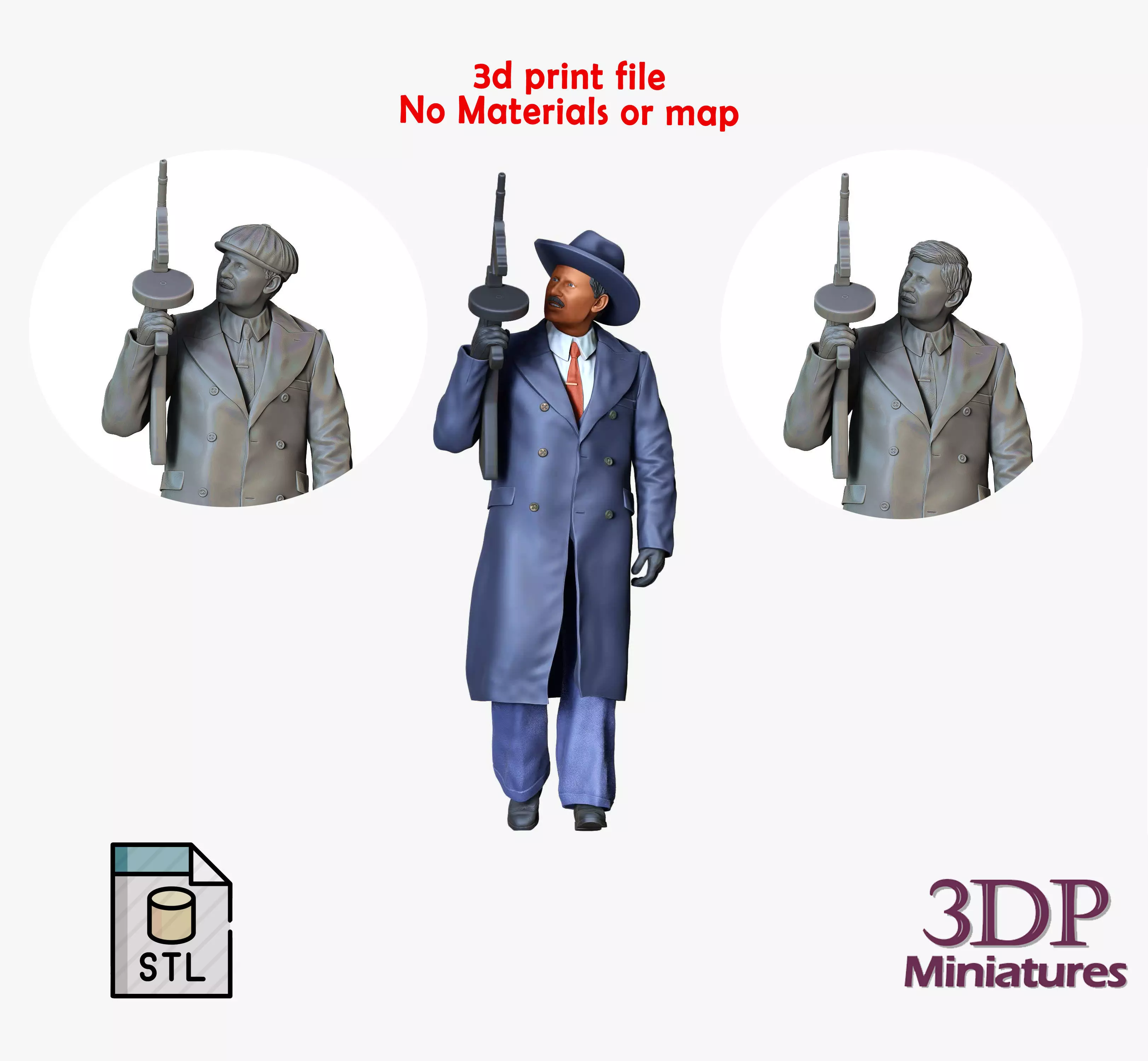 N4 GANGSTER OR MAFIA PEAKY BLINDERS 3D print model_0