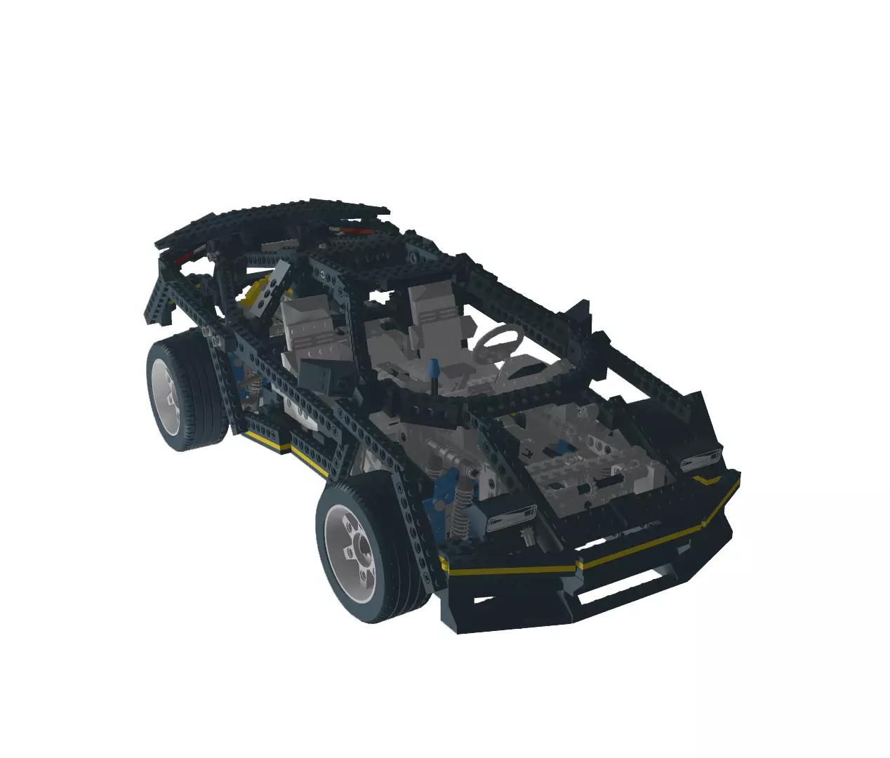 LEGO TECHNIC SUPER CAR 8880 3D print model