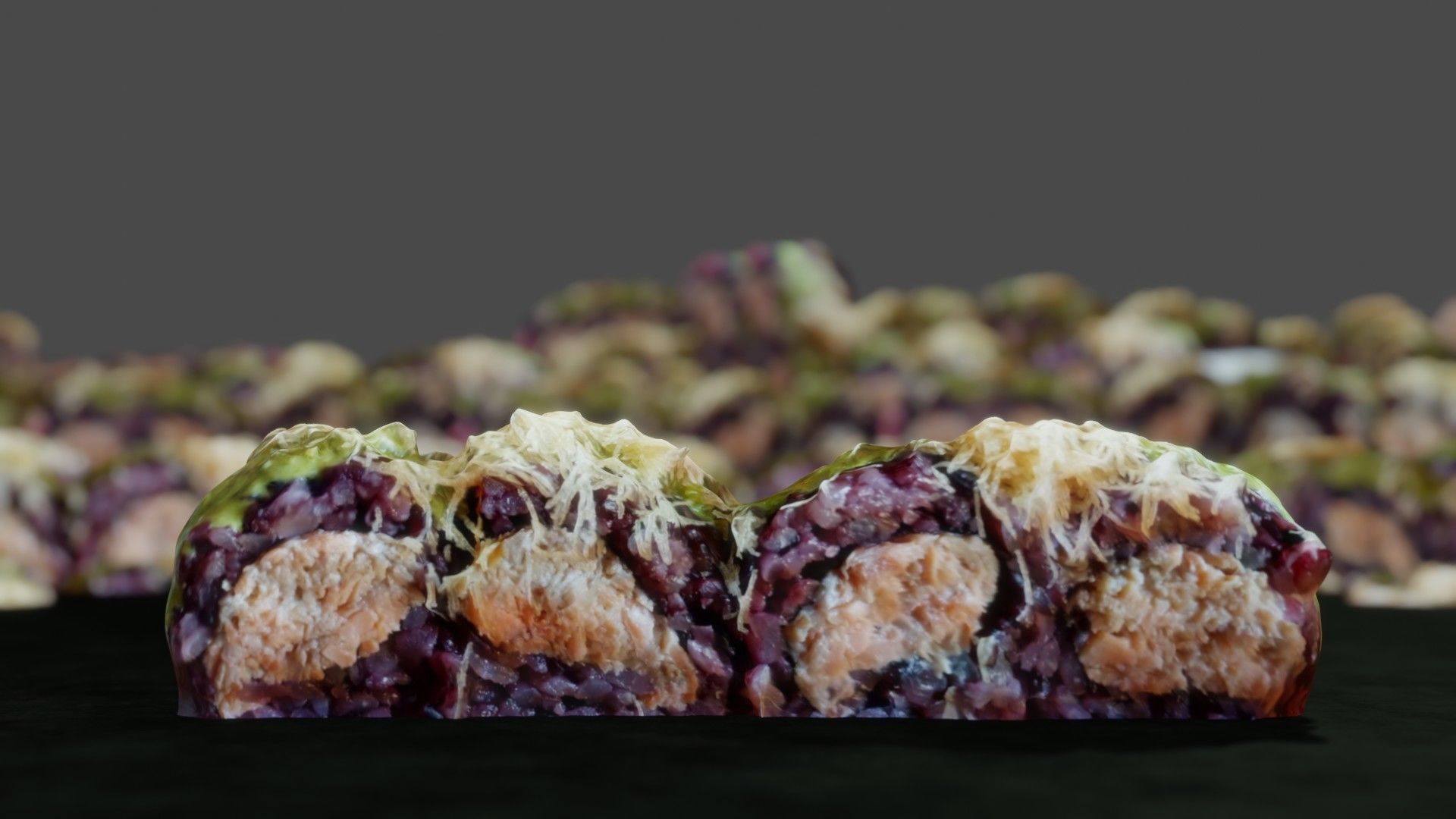 Real 3D scanned special Sushi Roll with Tuna 3D model_17