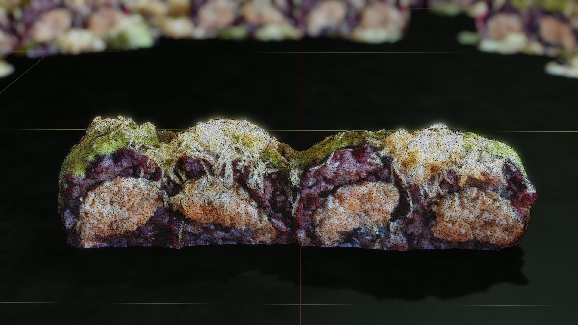 Real 3D scanned special Sushi Roll with Tuna 3D model_42