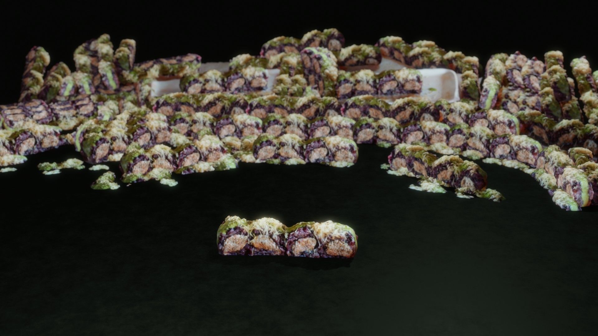 Real 3D scanned special Sushi Roll with Tuna 3D model_22