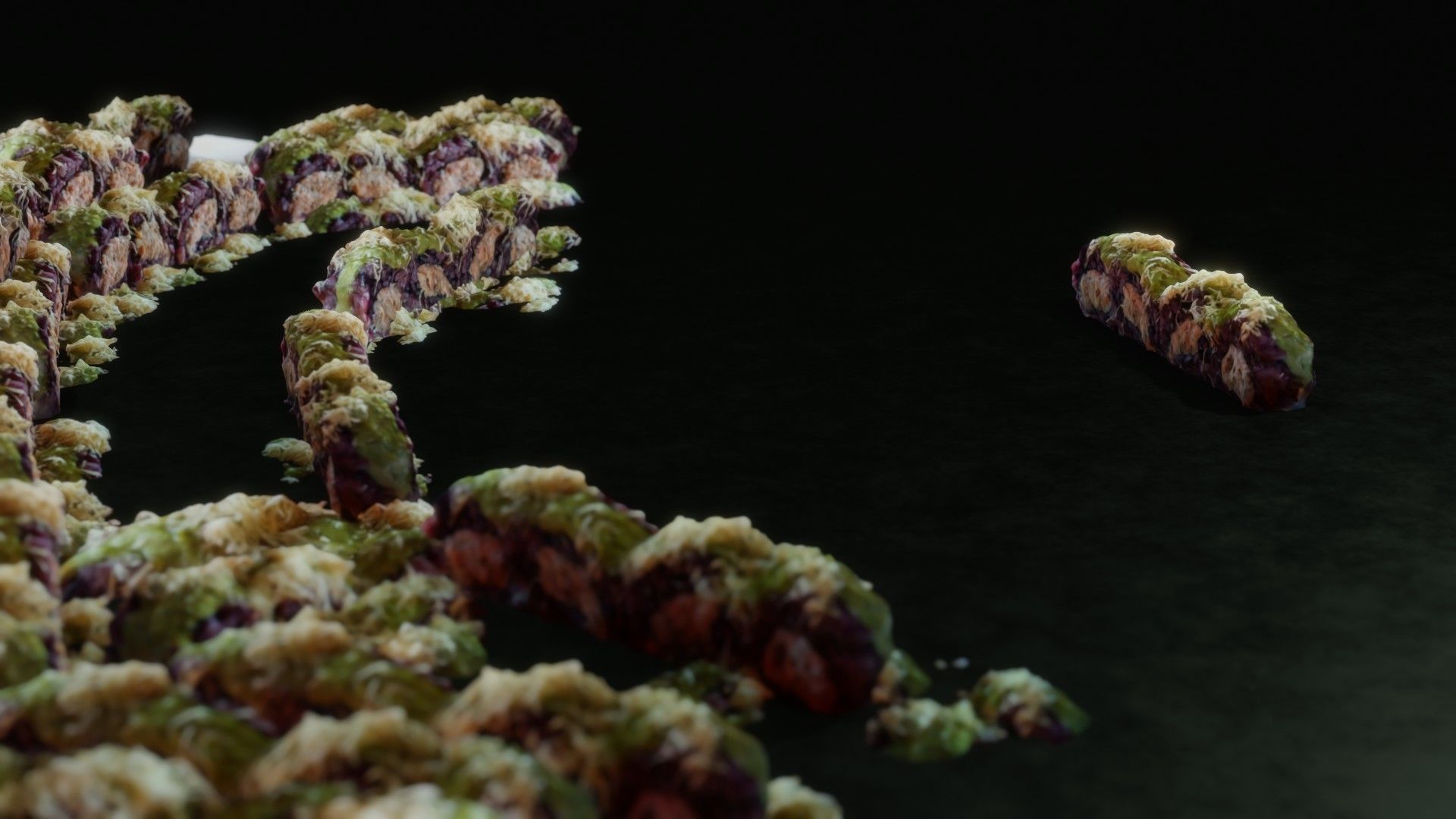 Real 3D scanned special Sushi Roll with Tuna 3D model_9