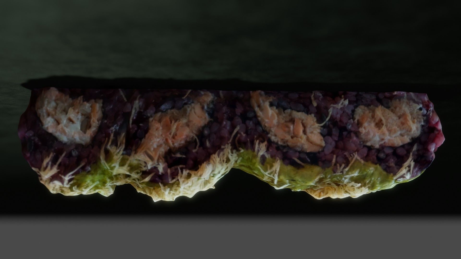 Real 3D scanned special Sushi Roll with Tuna 3D model_20