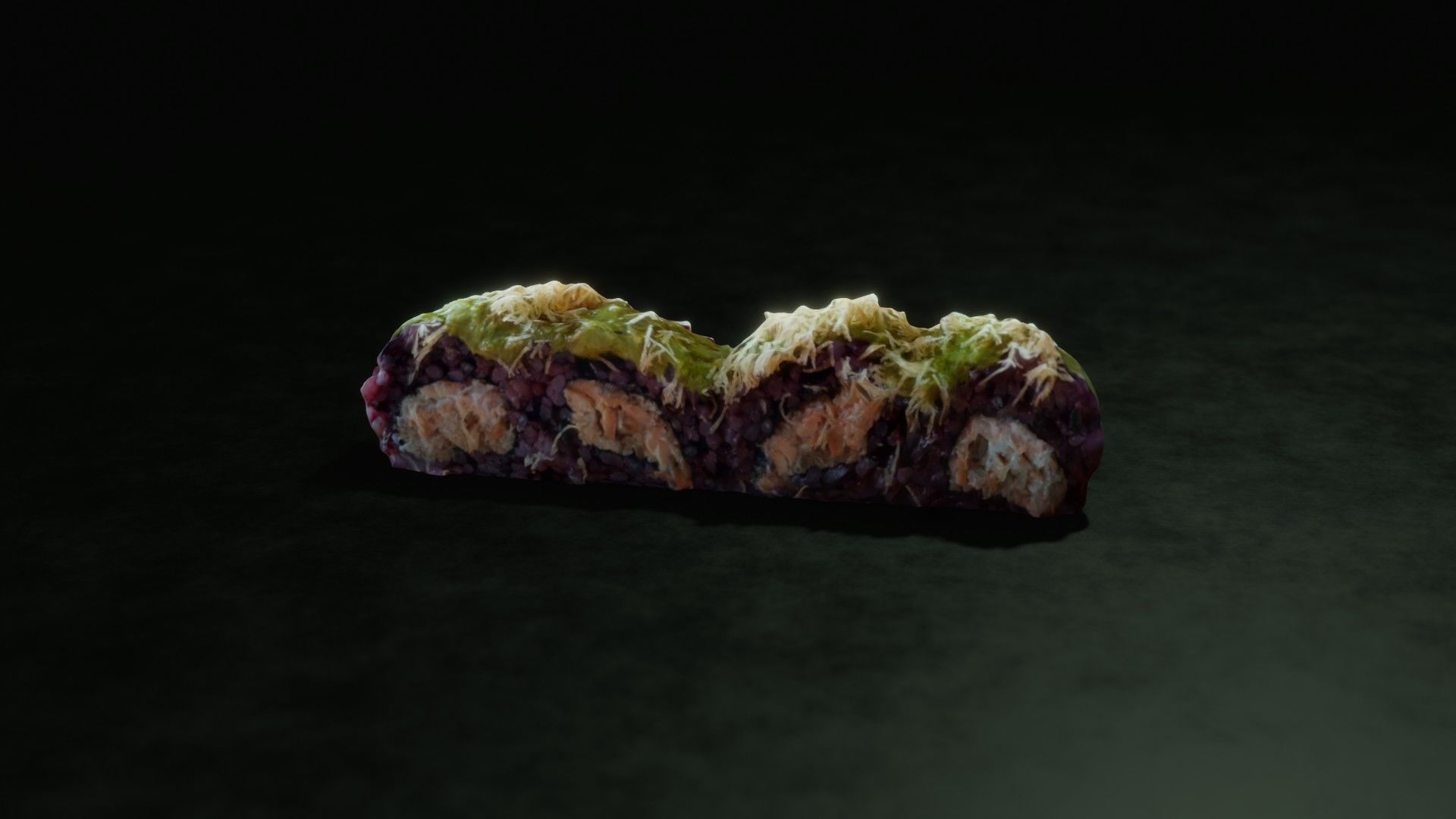 Real 3D scanned special Sushi Roll with Tuna 3D model_23