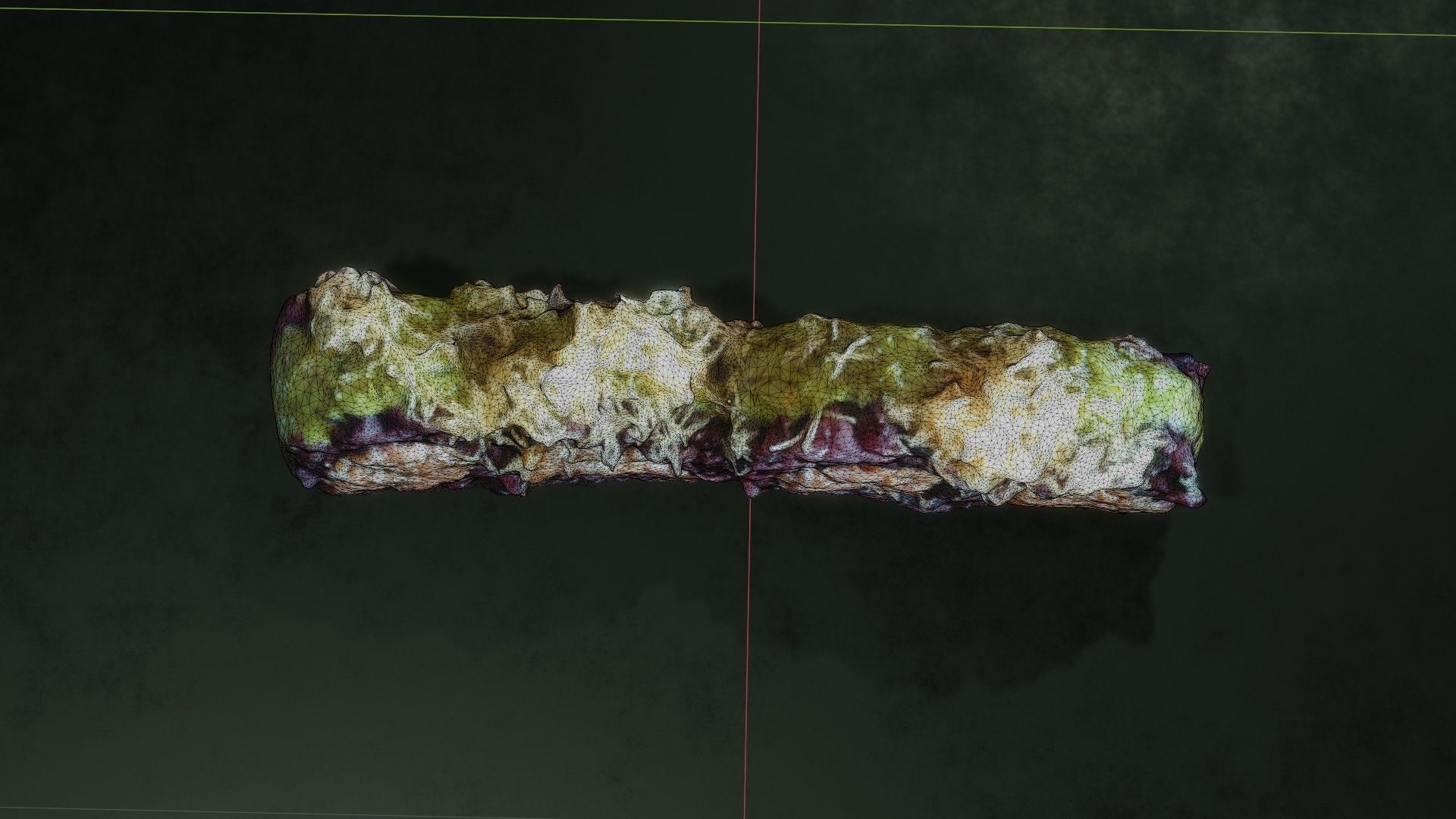 Real 3D scanned special Sushi Roll with Tuna 3D model_28