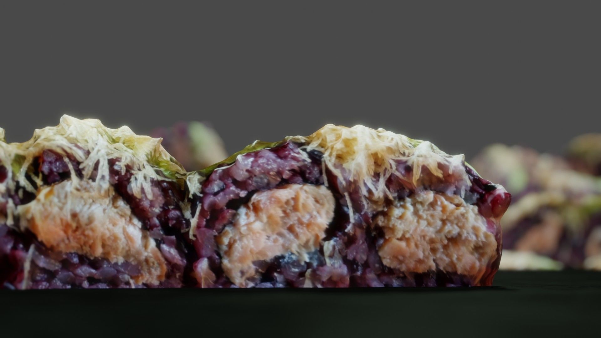 Real 3D scanned special Sushi Roll with Tuna 3D model_7