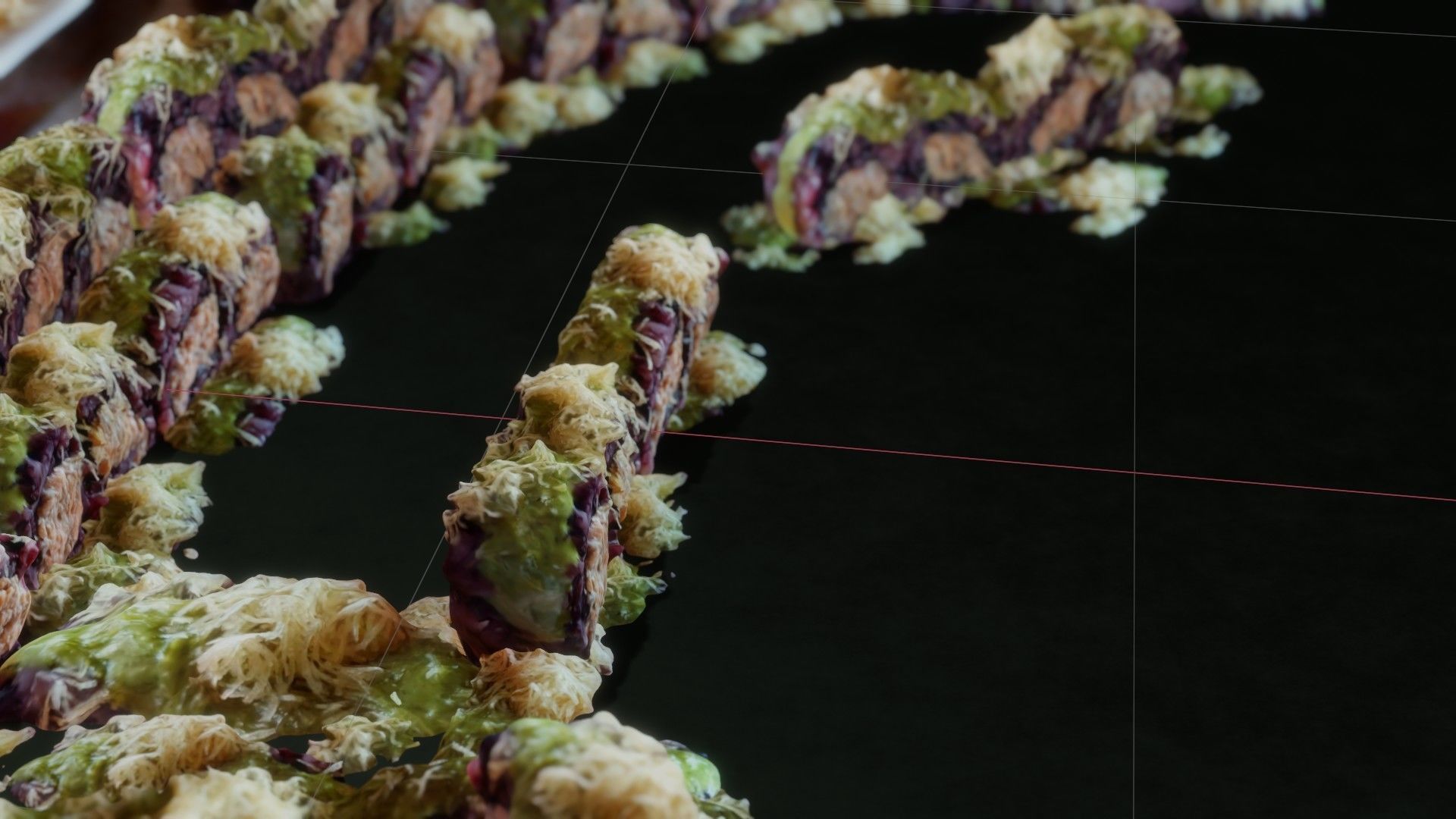 Real 3D scanned special Sushi Roll with Tuna 3D model_39