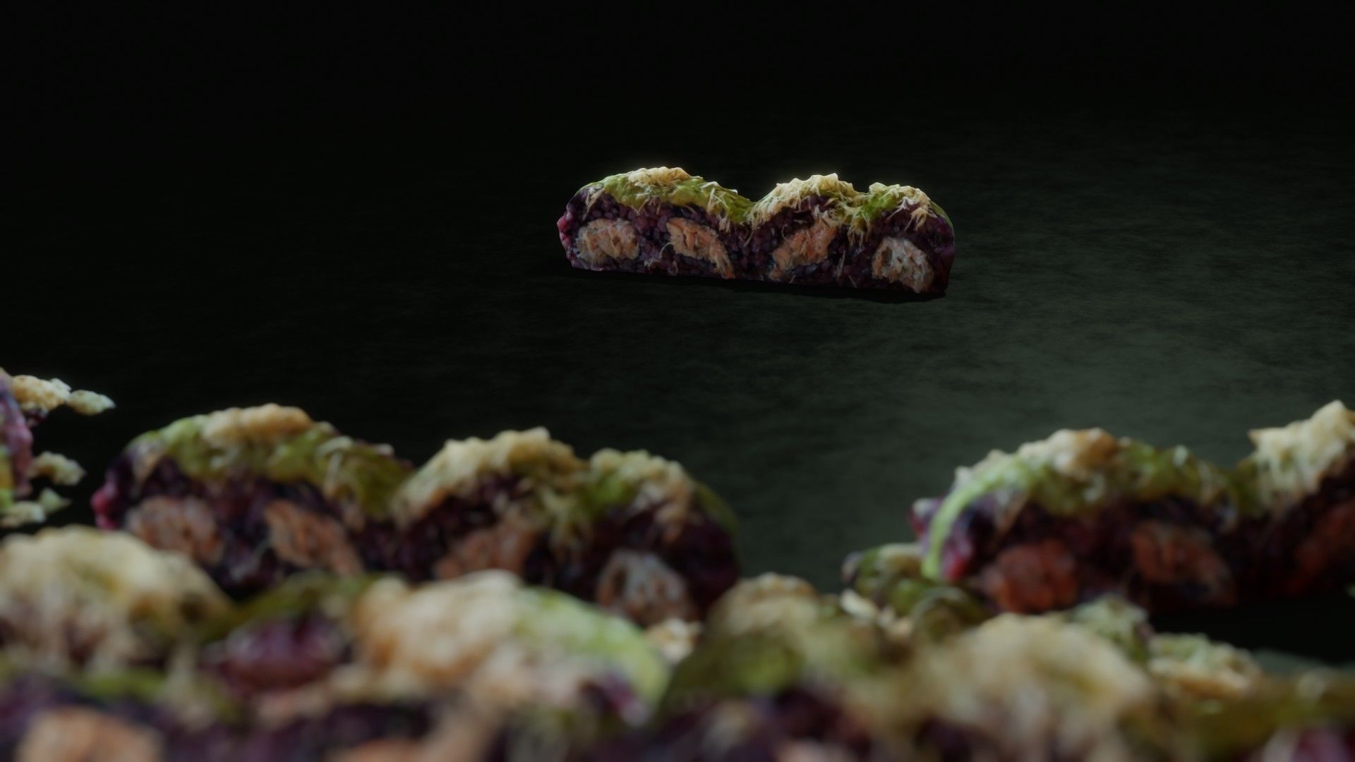 Real 3D scanned special Sushi Roll with Tuna 3D model_12