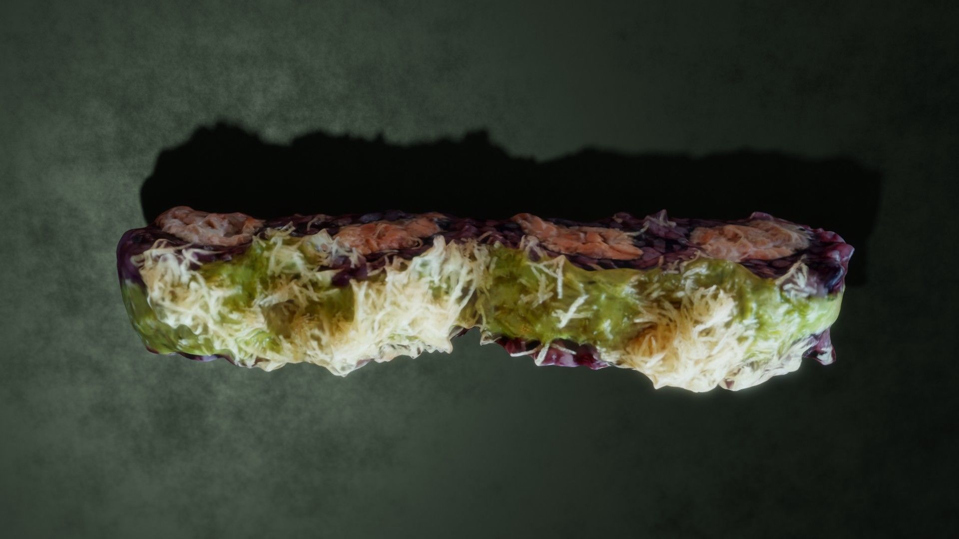 Real 3D scanned special Sushi Roll with Tuna 3D model_18