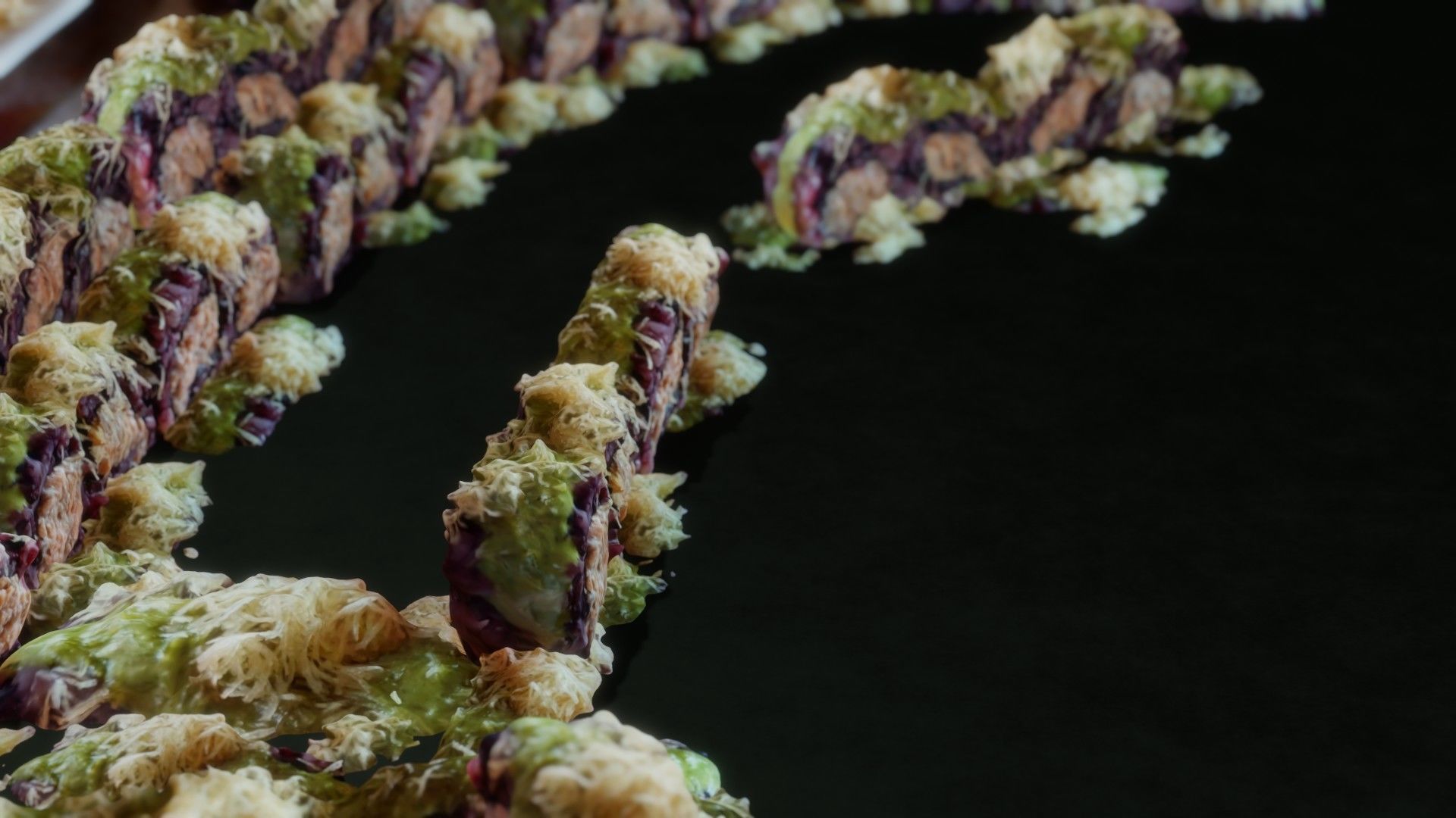 Real 3D scanned special Sushi Roll with Tuna 3D model_1