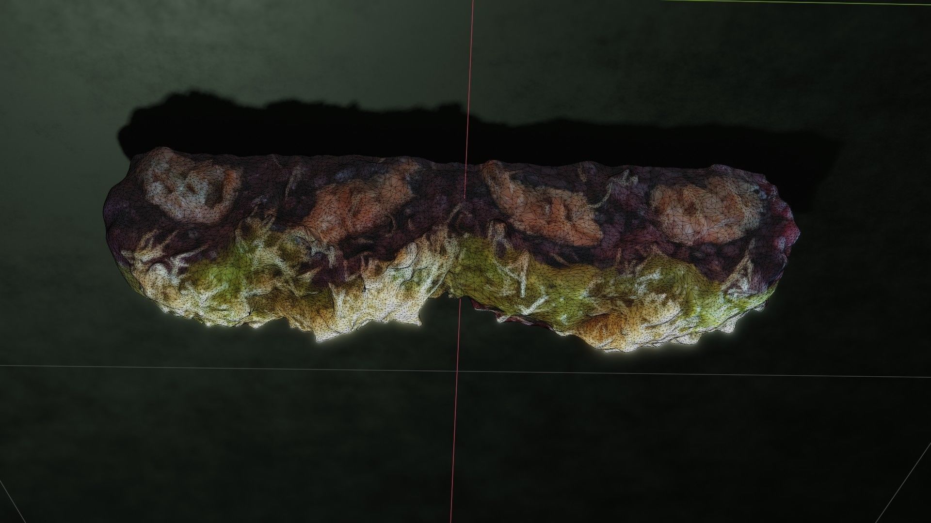 Real 3D scanned special Sushi Roll with Tuna 3D model_35