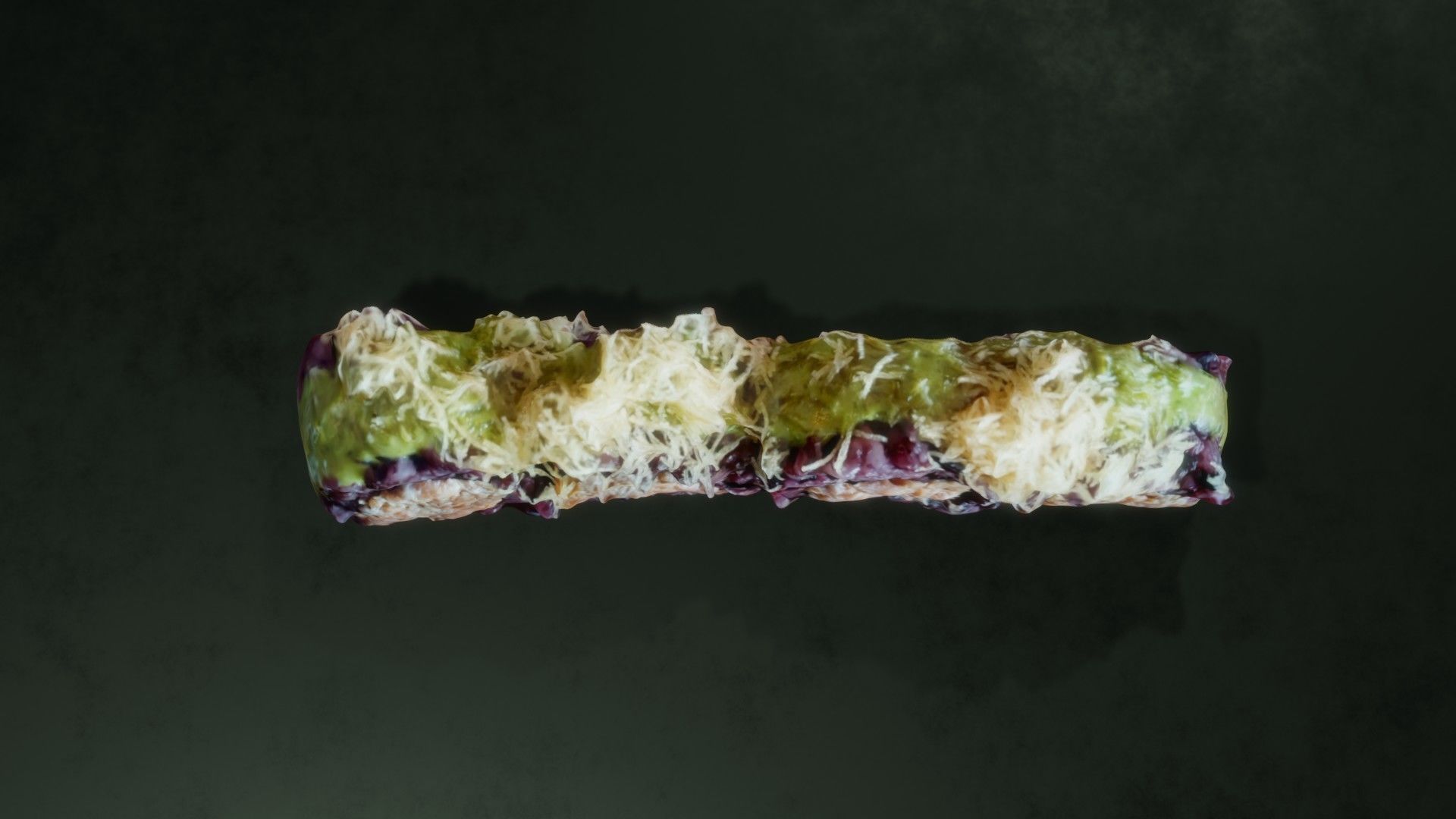 Real 3D scanned special Sushi Roll with Tuna 3D model_13