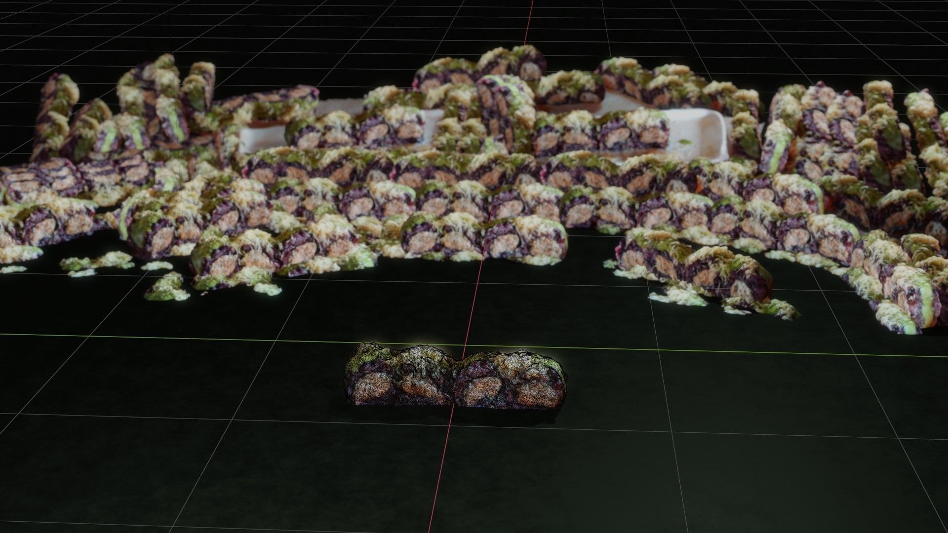 Real 3D scanned special Sushi Roll with Tuna 3D model_49