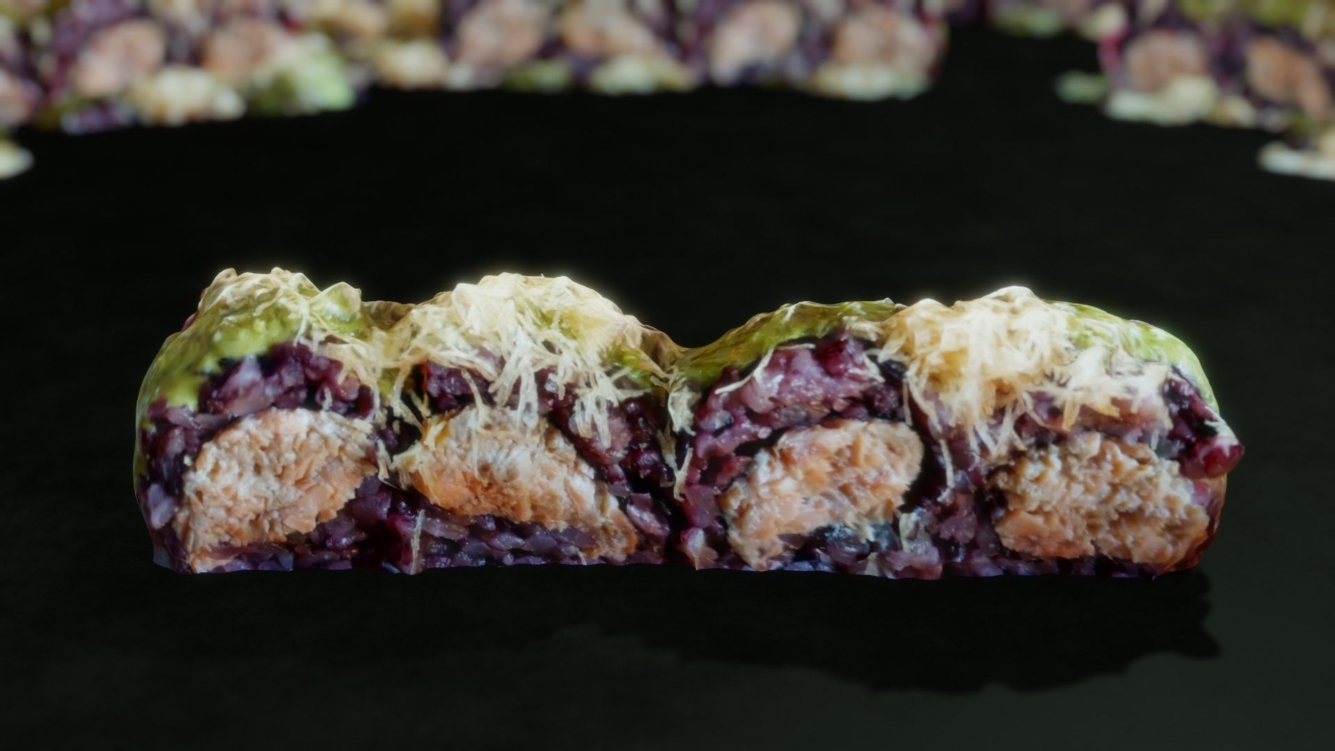 Real 3D scanned special Sushi Roll with Tuna 3D model_16