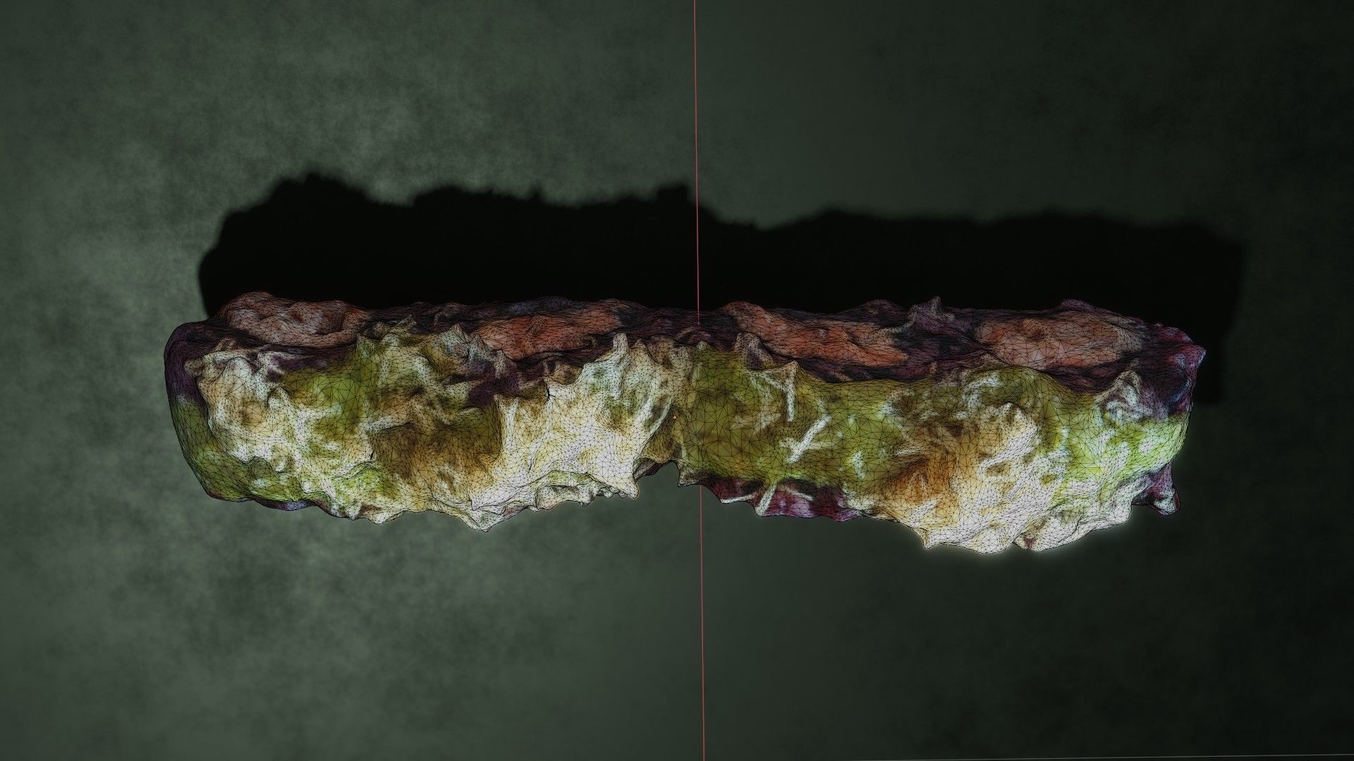 Real 3D scanned special Sushi Roll with Tuna 3D model_38