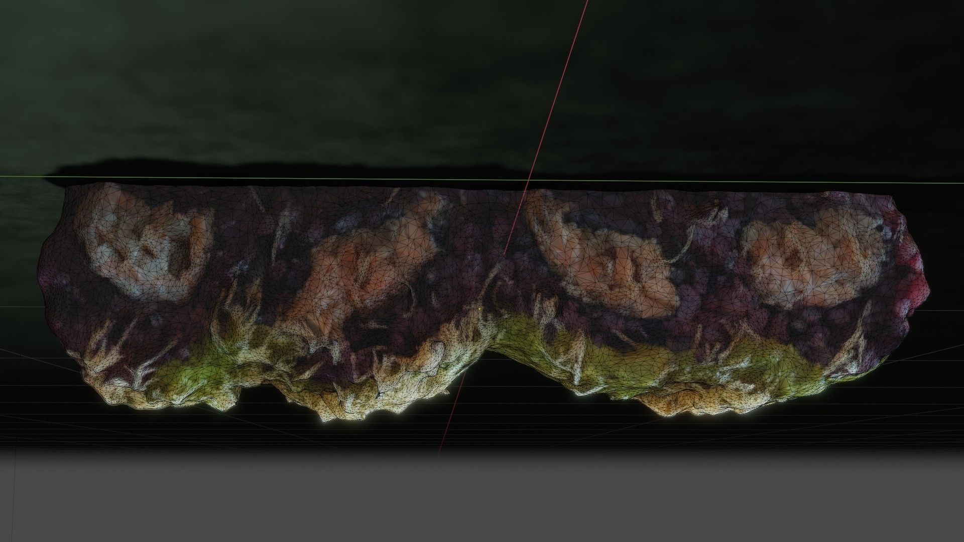 Real 3D scanned special Sushi Roll with Tuna 3D model_36