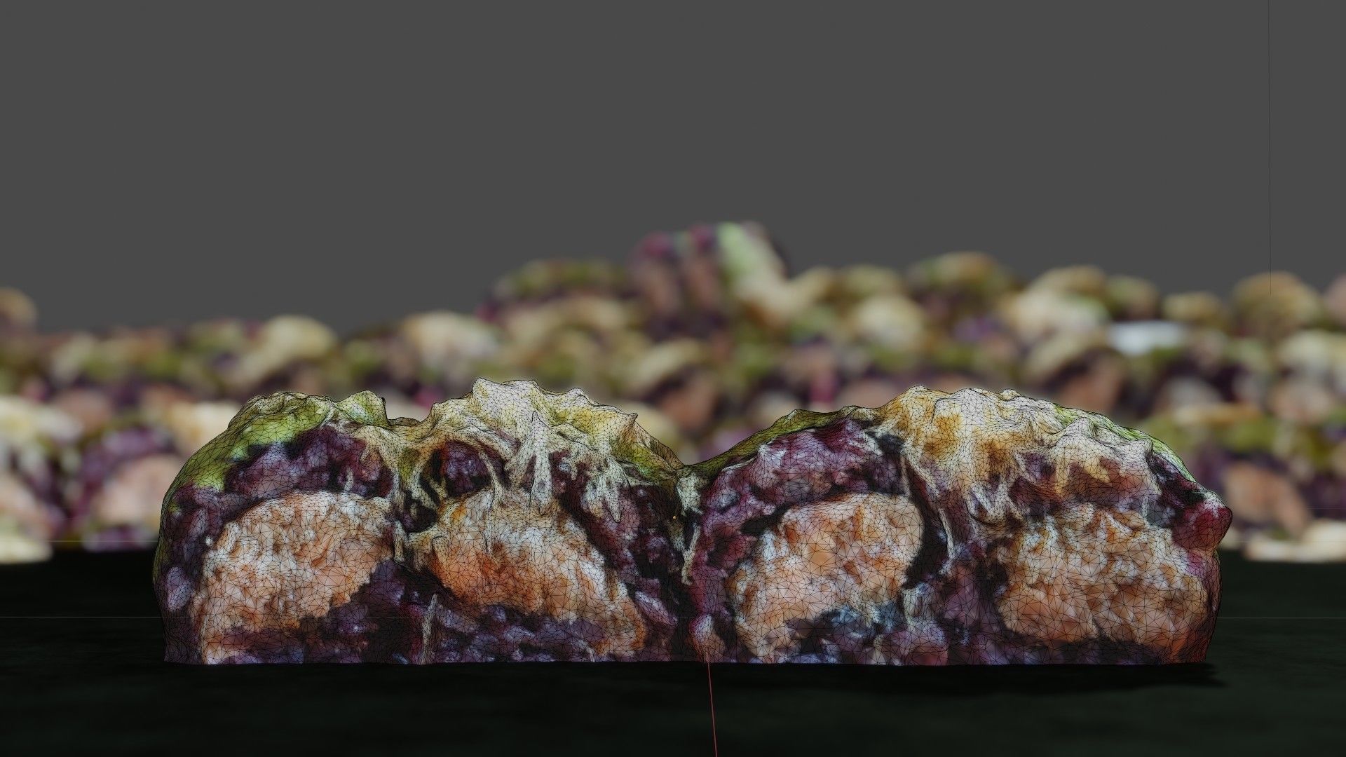 Real 3D scanned special Sushi Roll with Tuna 3D model_48