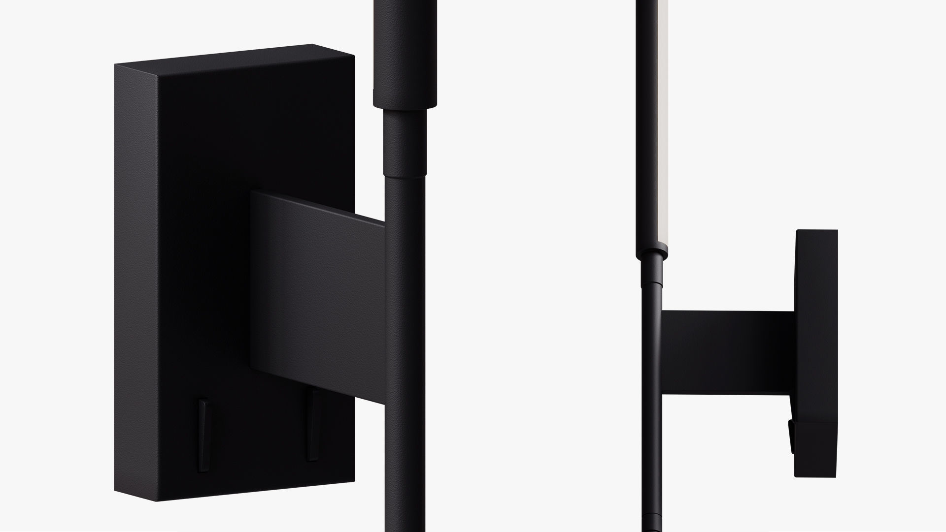 One Light 65144BW Reading Spots Aluminium 3D model_4