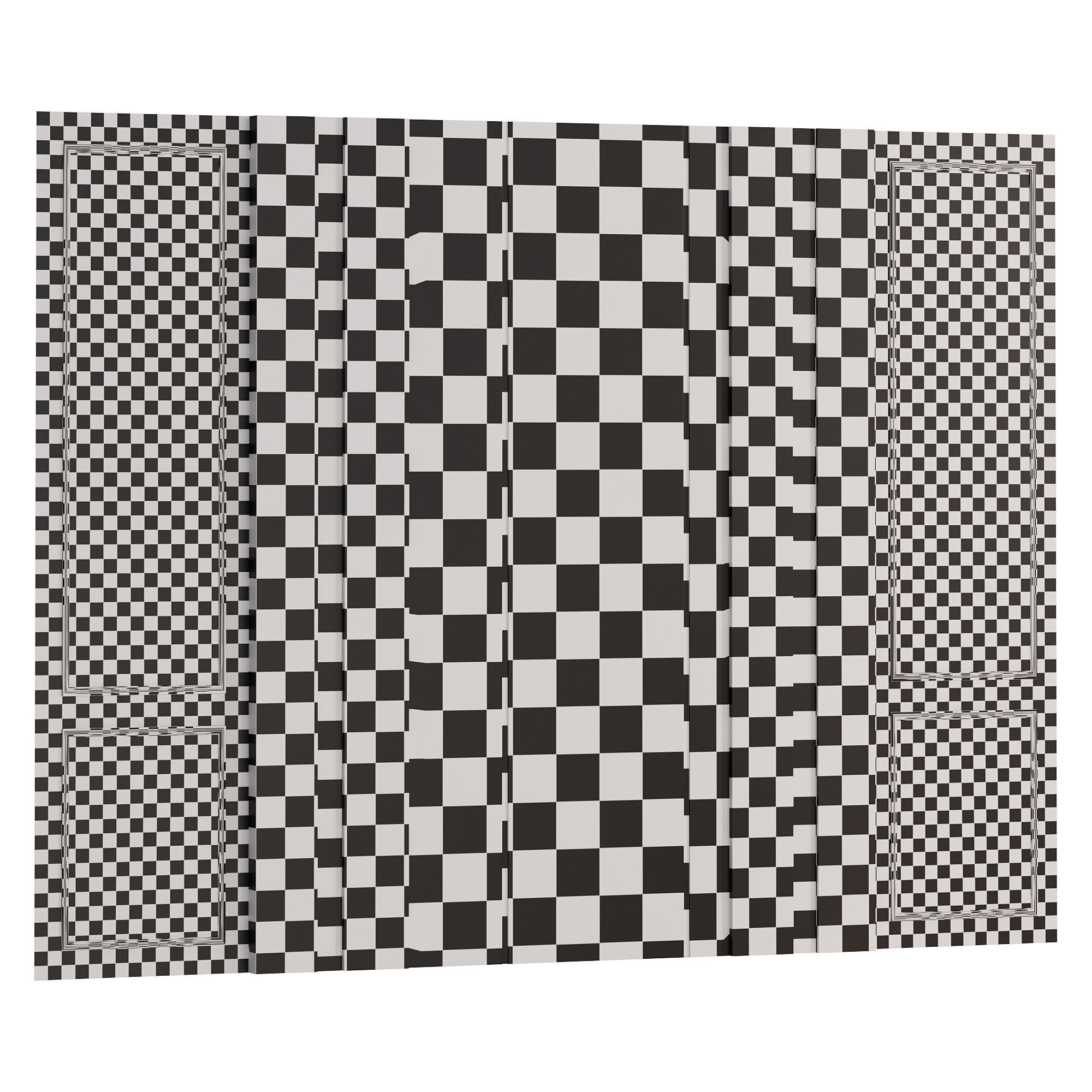 Wall panels 018 3D model_3