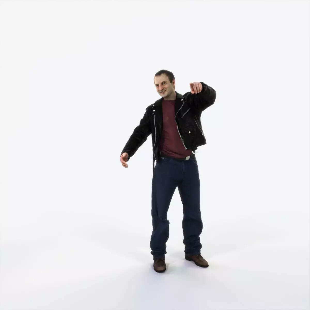 Victory 08J Couple Casual Man Low-poly 3D model_0