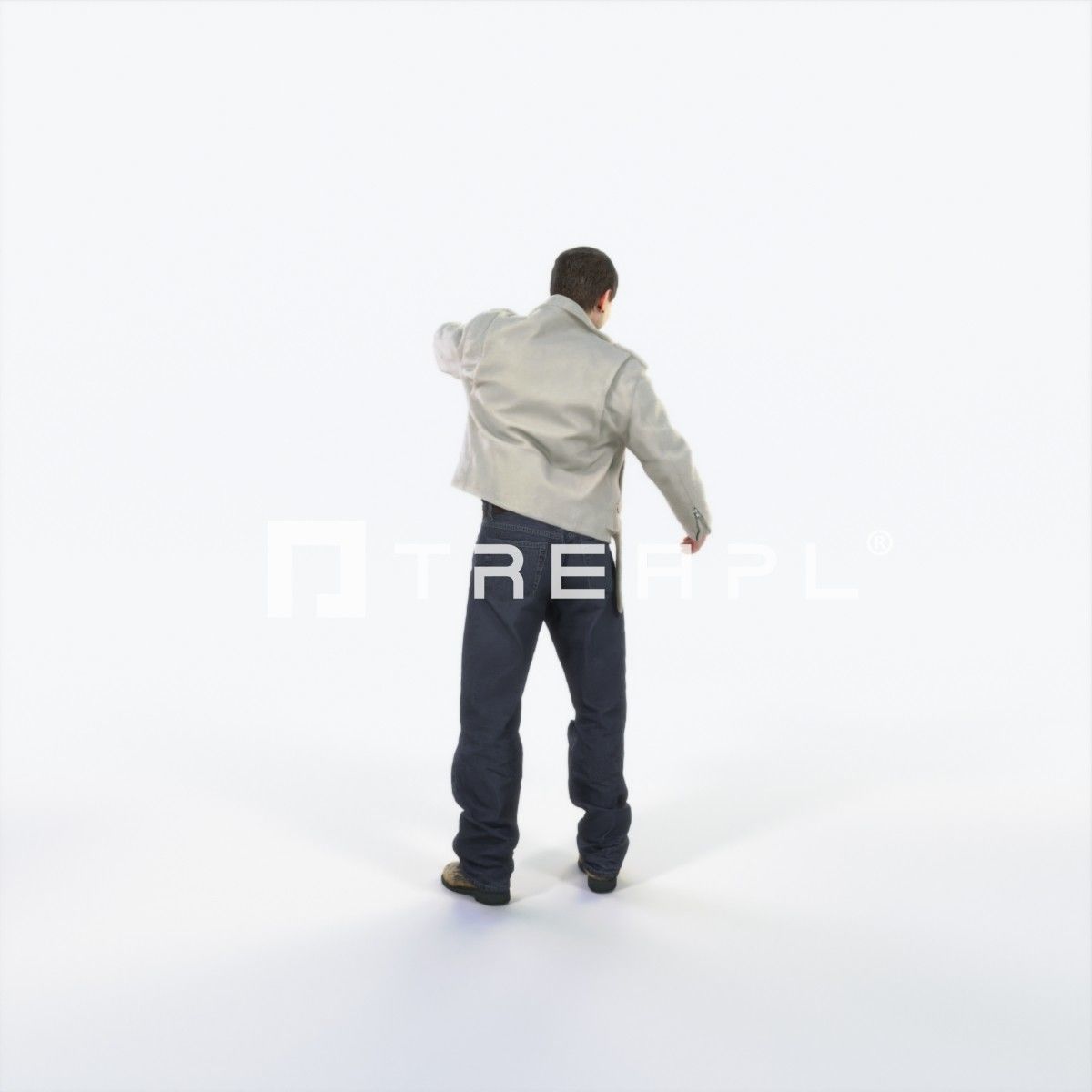 Victory 08E Couple Casual Man Low-poly 3D model_4