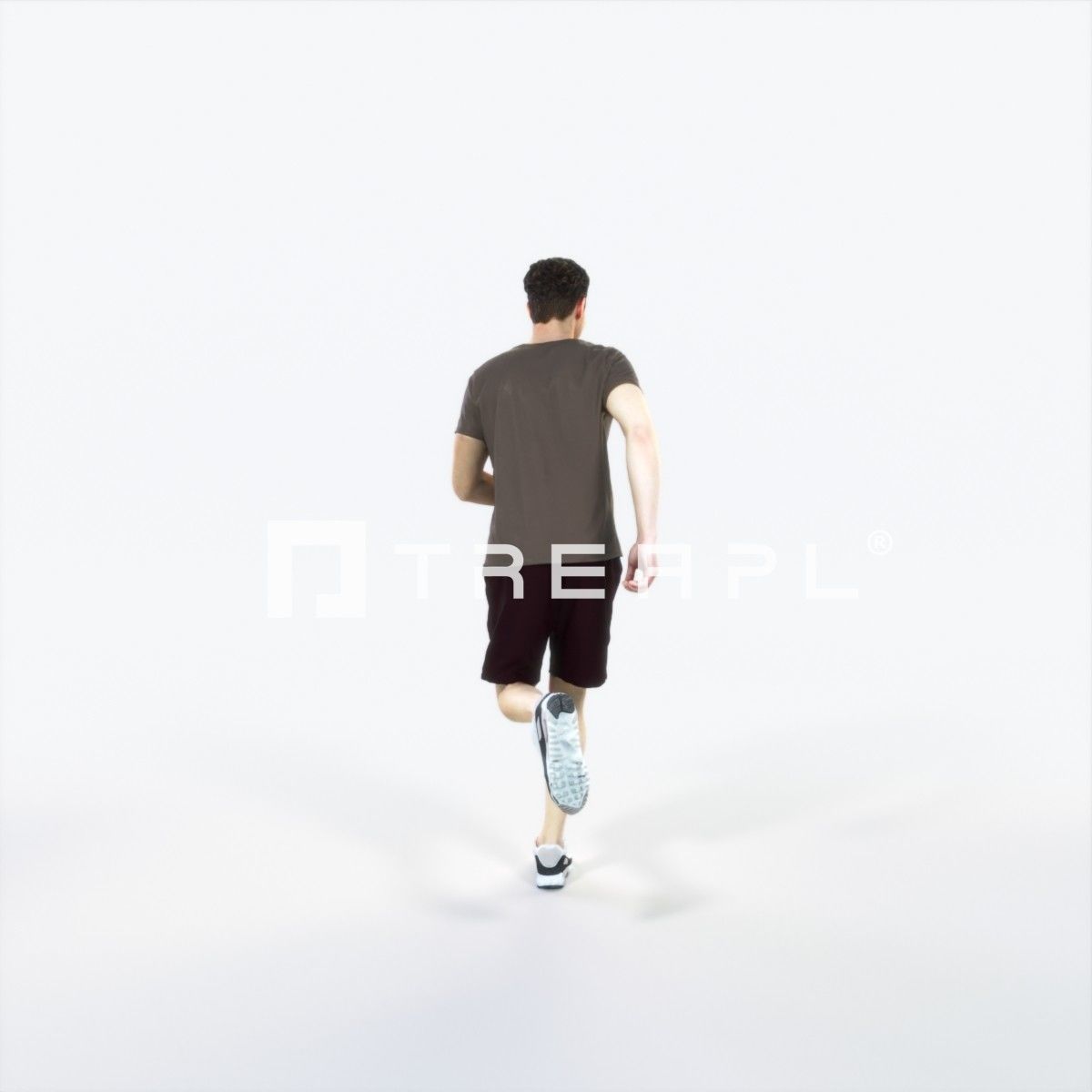Virtue 02H Running Jogging Football Sports Man Low-poly 3D model_4