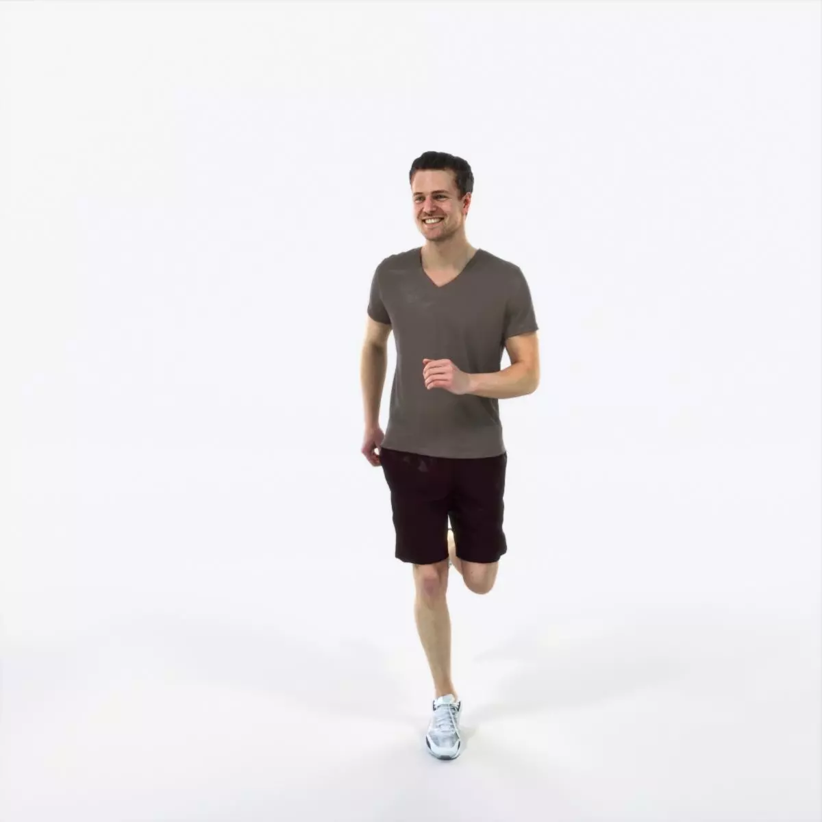 Virtue 02H Running Jogging Football Sports Man Low-poly 3D model_0