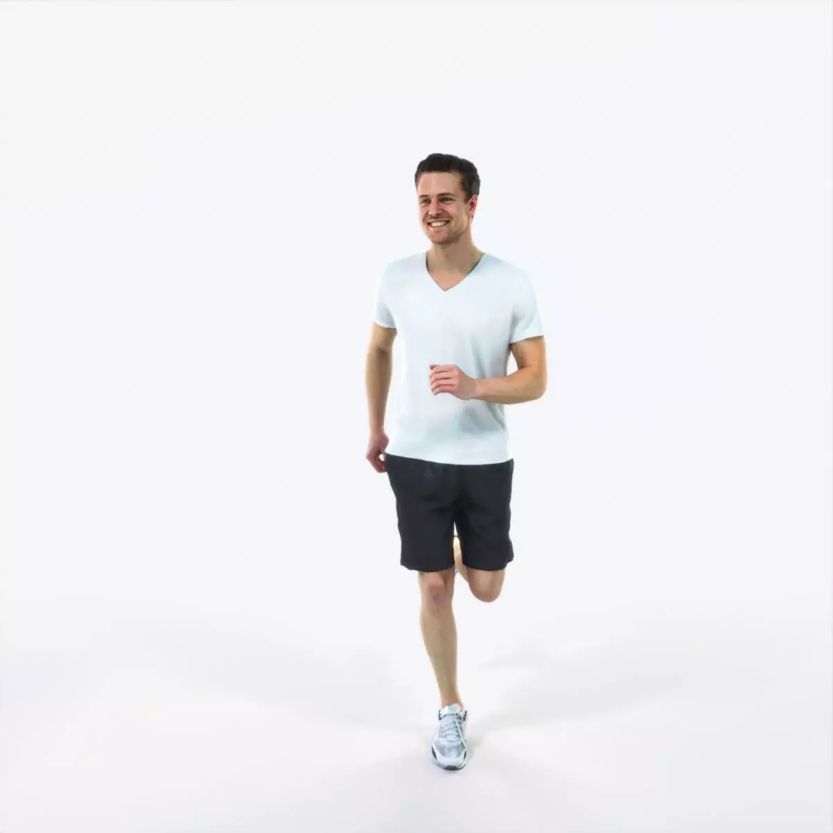 Virtue 02D Running Jogging Football Sports Man Low-poly 3D model_0
