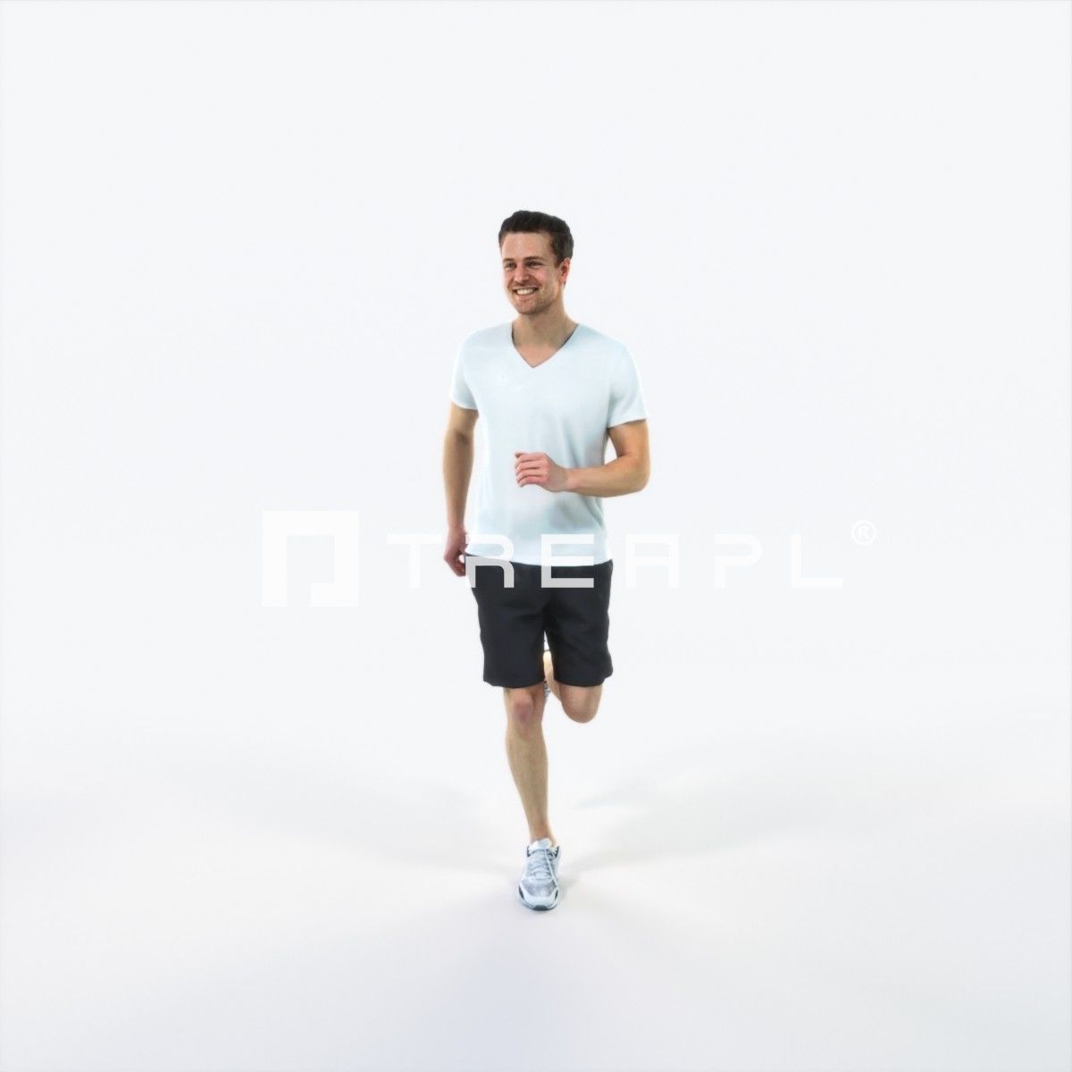 Virtue 02D Running Jogging Football Sports Man Low-poly 3D model_1