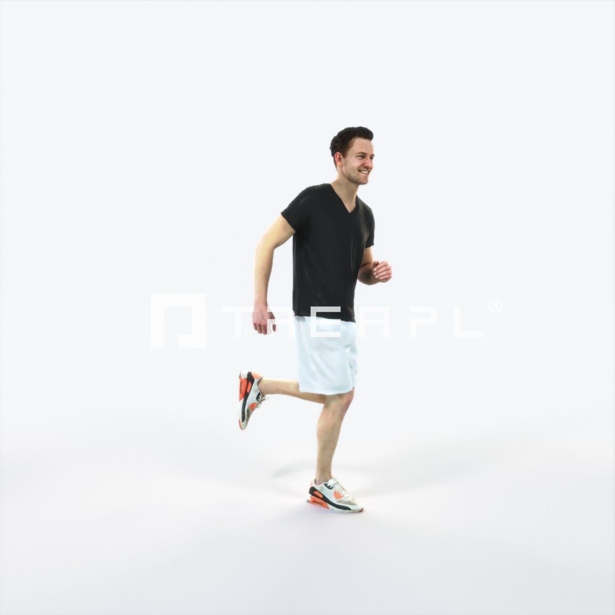 Virtue 02C Running Jogging Football Sports Man Low-poly 3D model_2