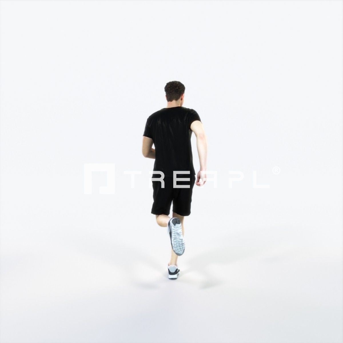 Virtue 02B Running Jogging Football Sports Man Low-poly 3D model_4