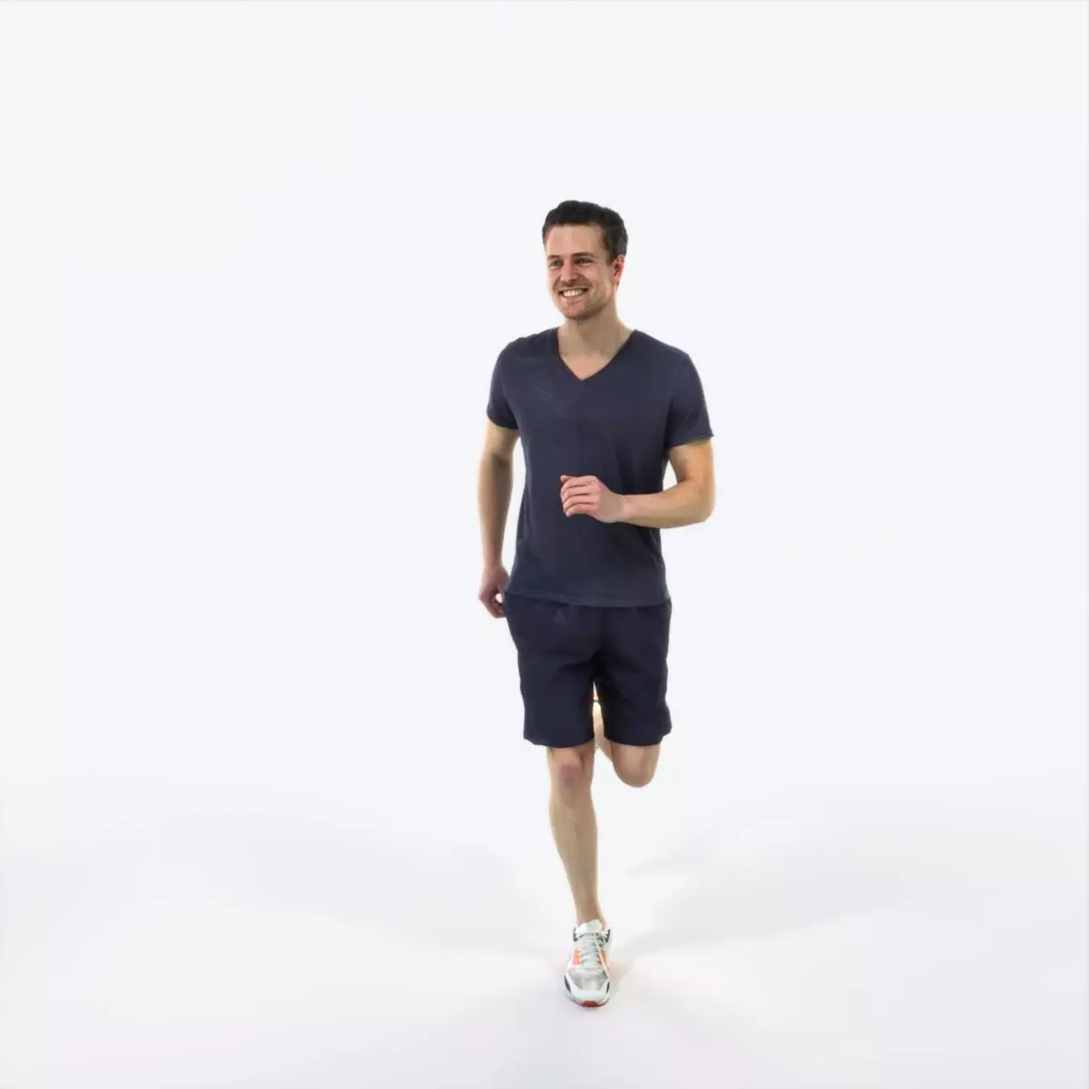Virtue 02A Running Jogging Football Sports Man Low-poly 3D model_0