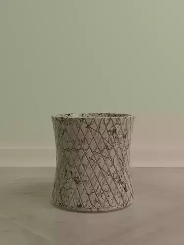 Scaled Vase - A geometric Crisscross styled Vase