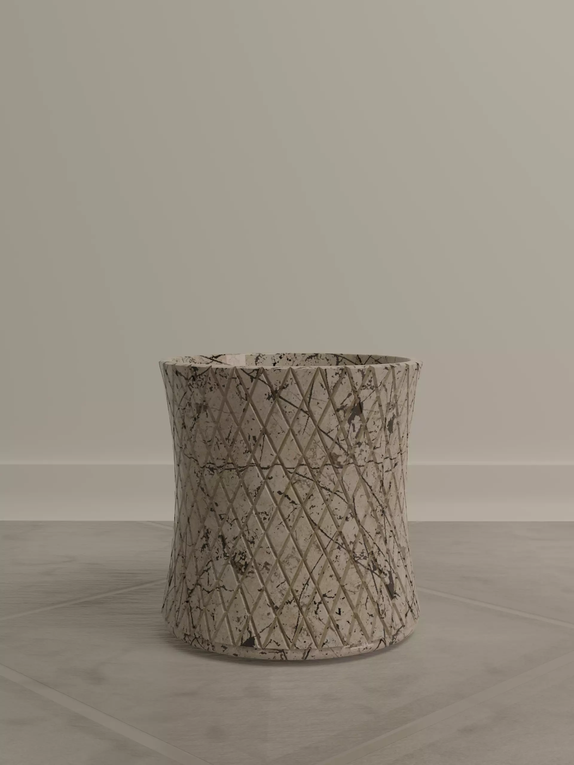 Scaled Vase - A geometric Crisscross styled Vase Free 3D model