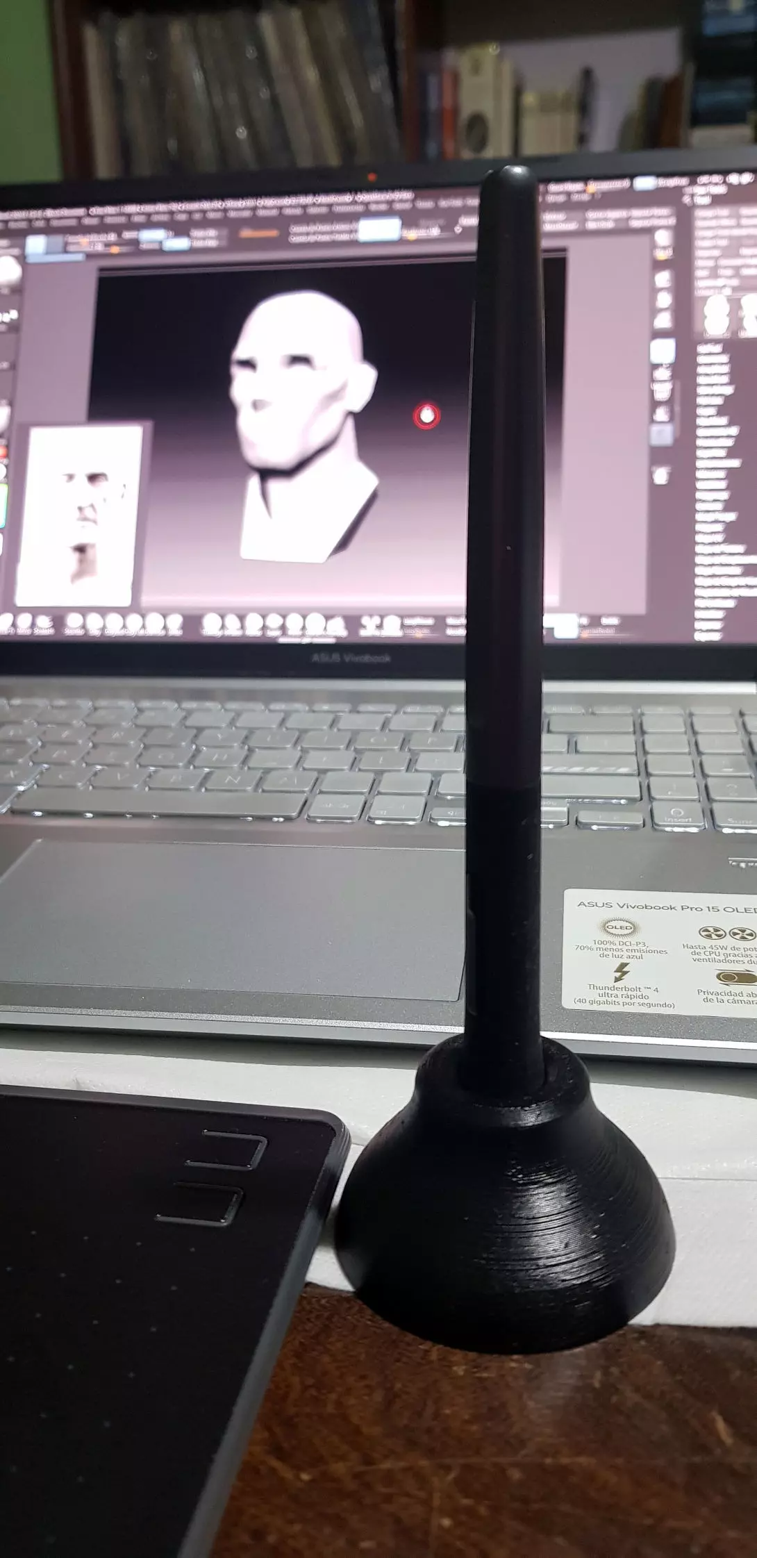 Soporte para lapiz optico Free 3D print model