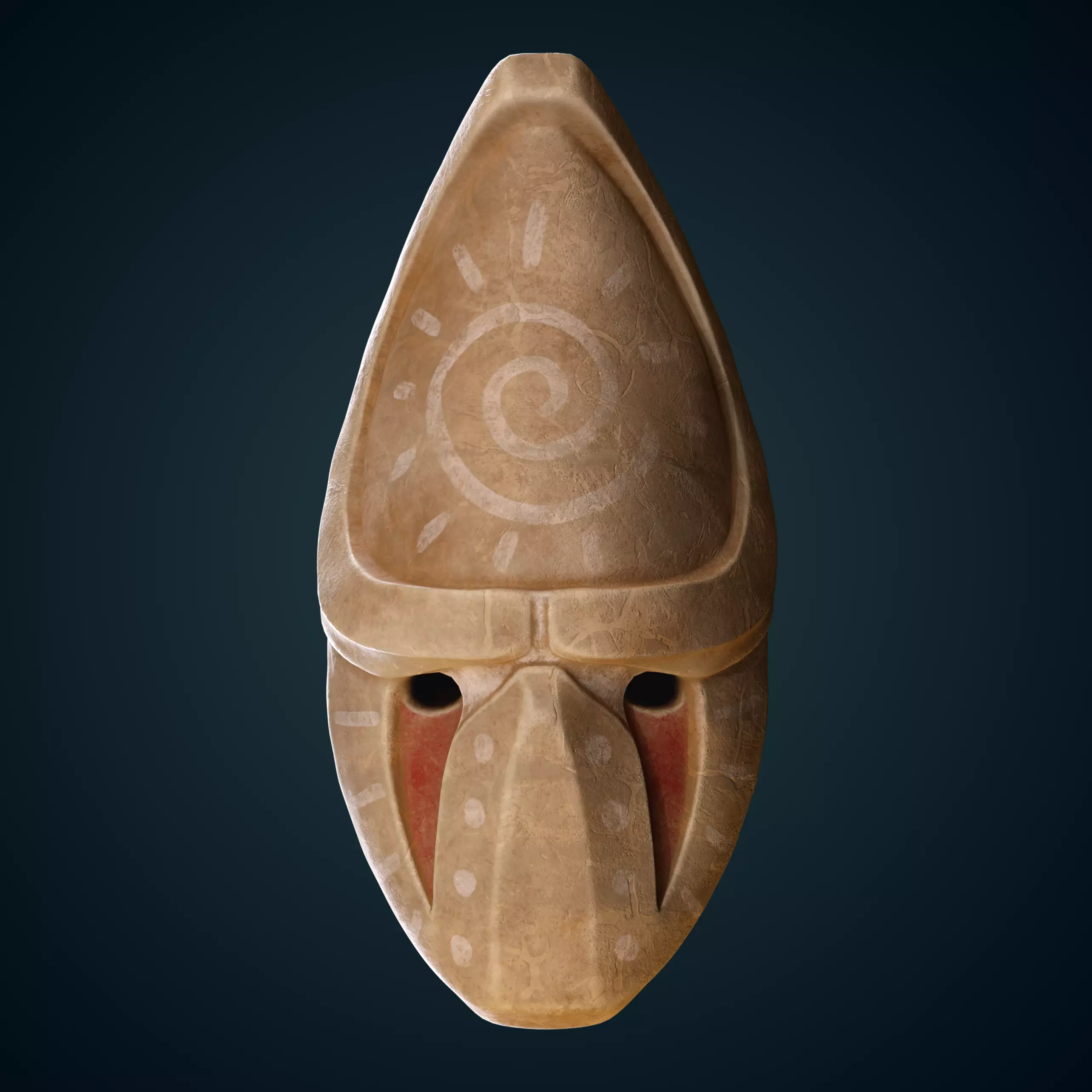 The Nomad Mask Low-poly 3D model_0