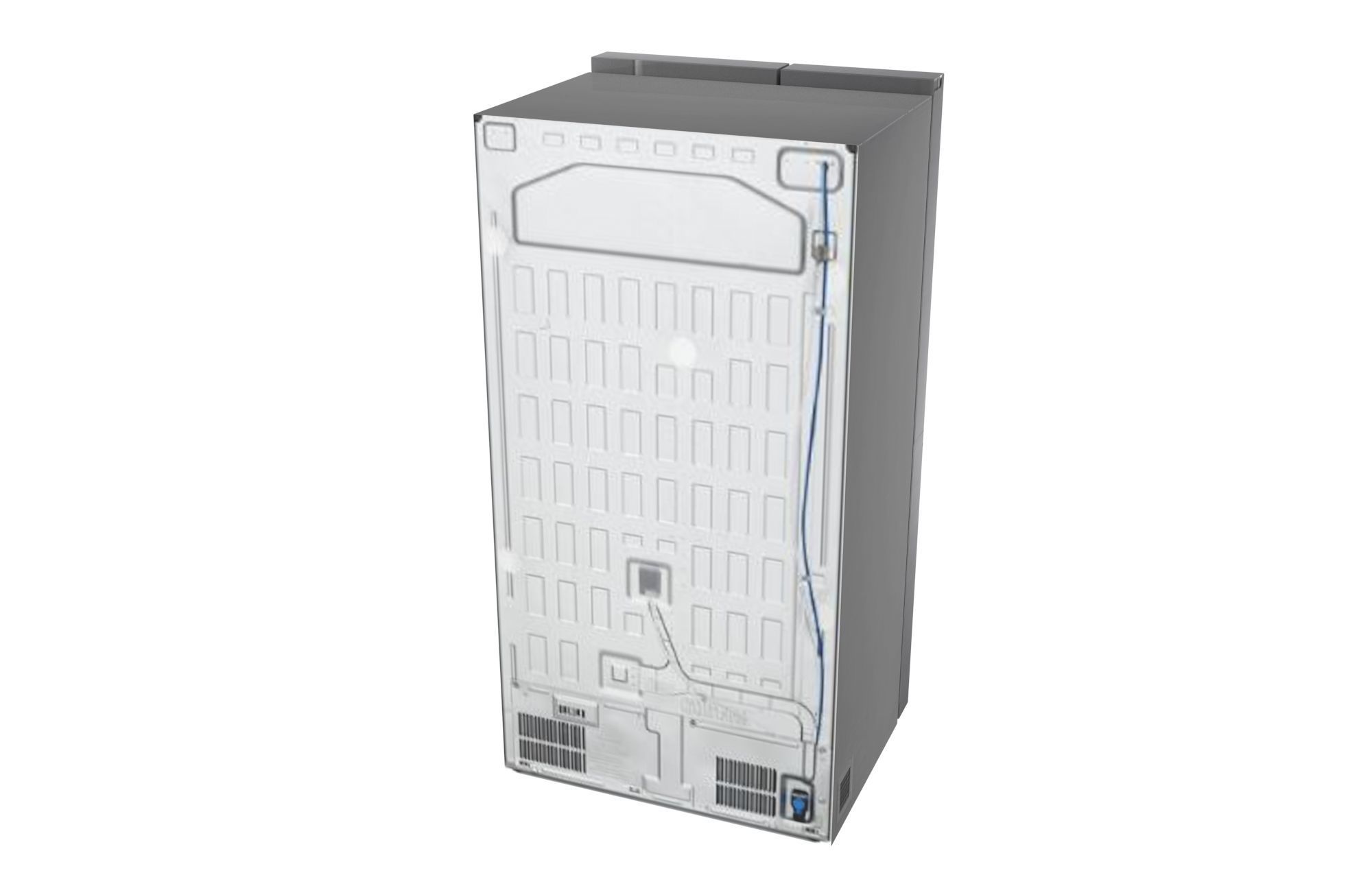 LG Side-by-Side Fridge Low-poly 3D model_2