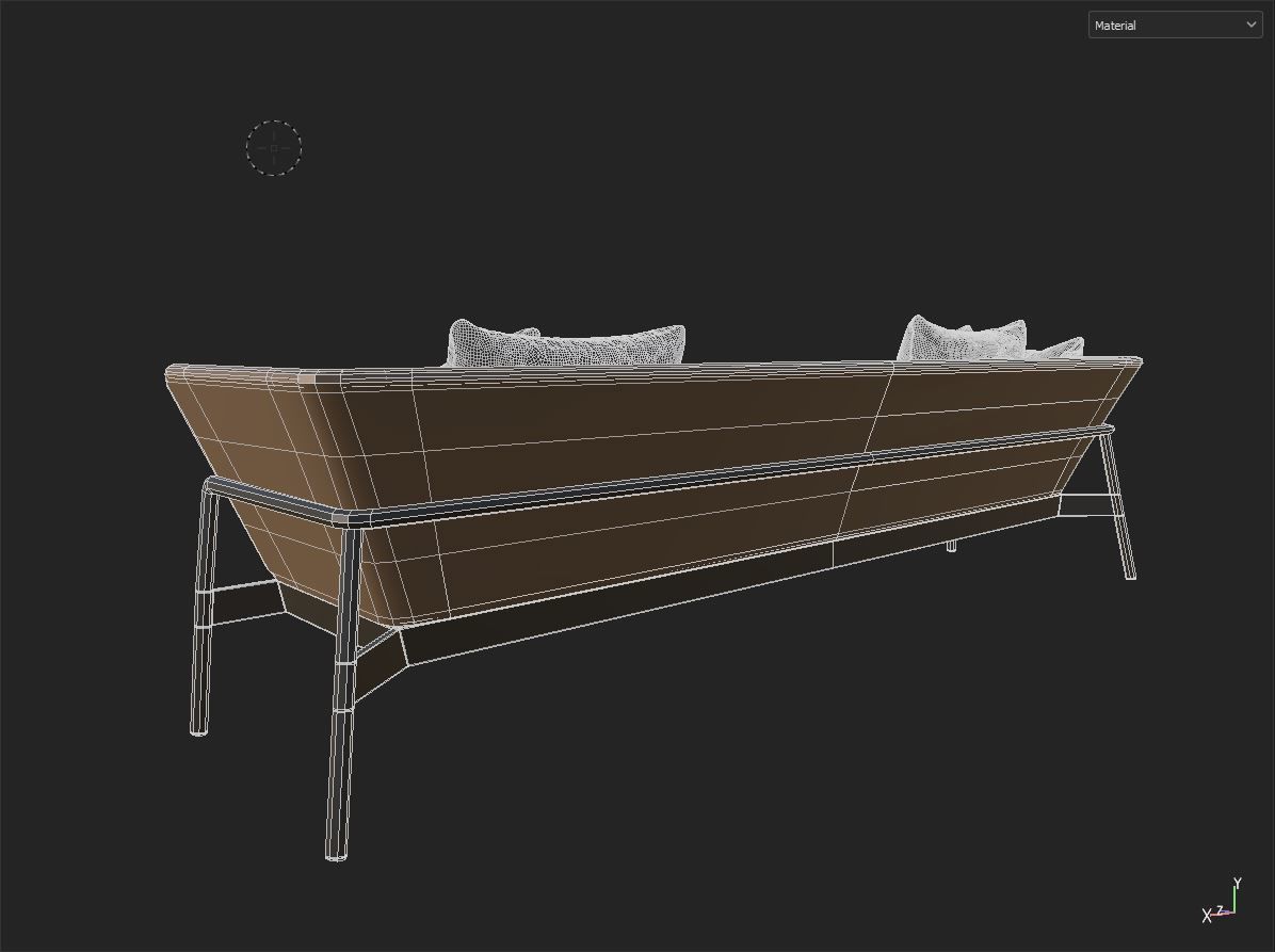 Armchair 3D model_8