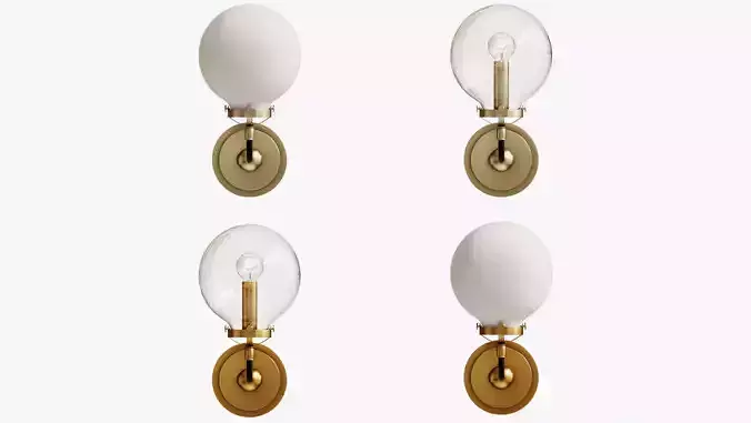 wall light bistro globe collection