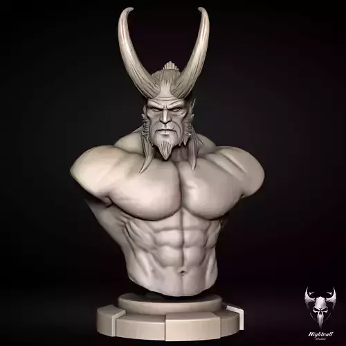 Hellboy Bust - 3D Print Model