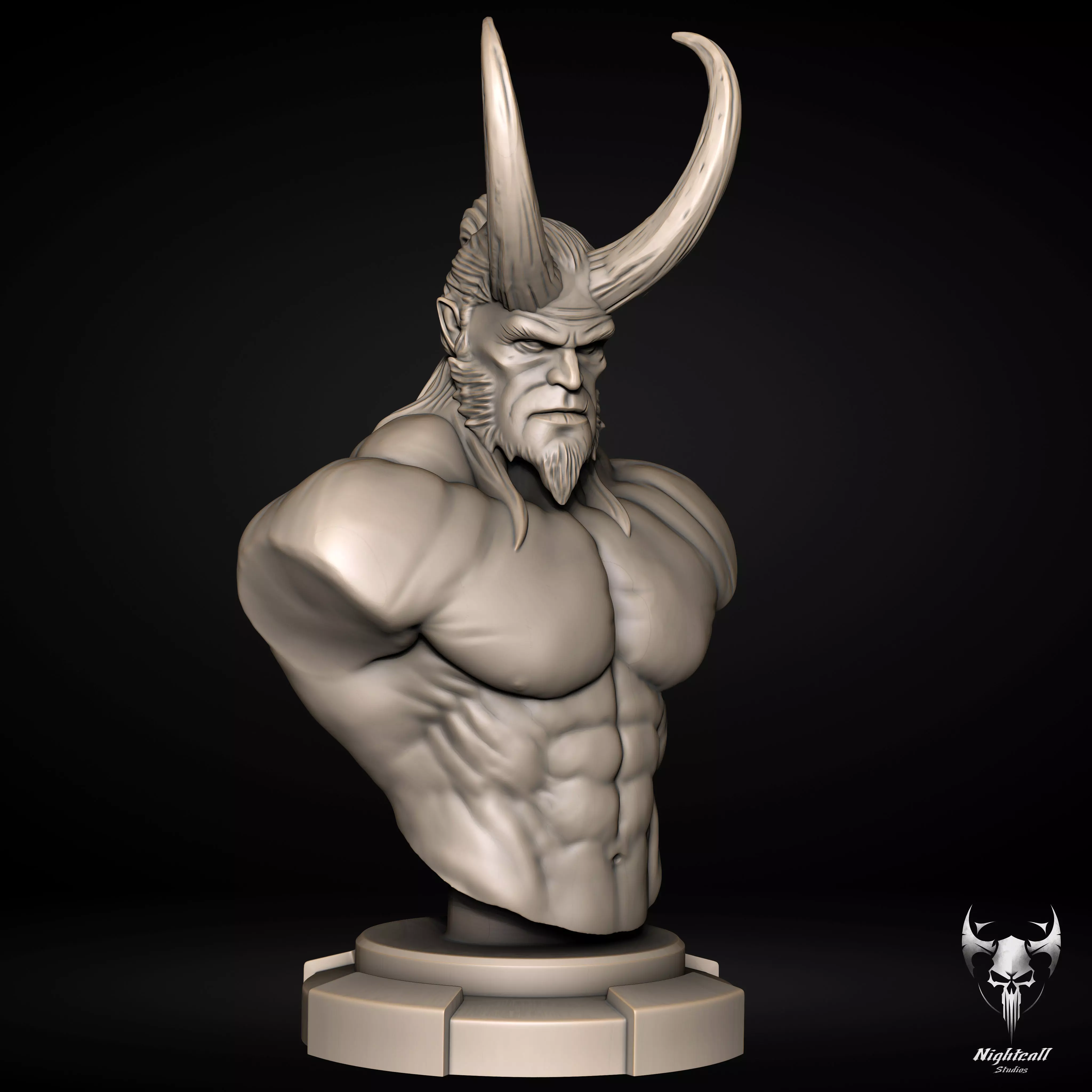 Hellboy Bust - 3D Print Model 3D print model_2
