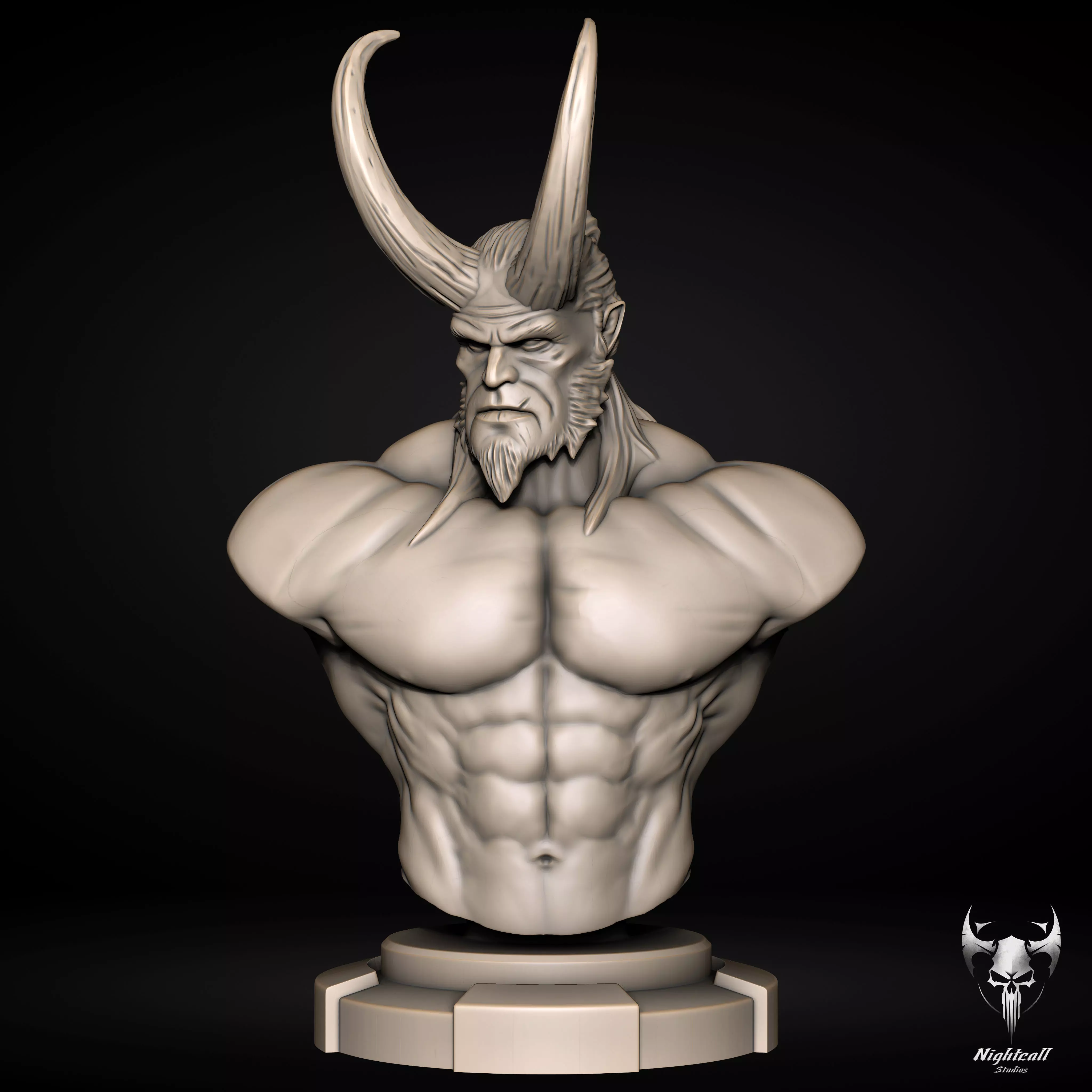 Hellboy Bust - 3D Print Model 3D print model_1