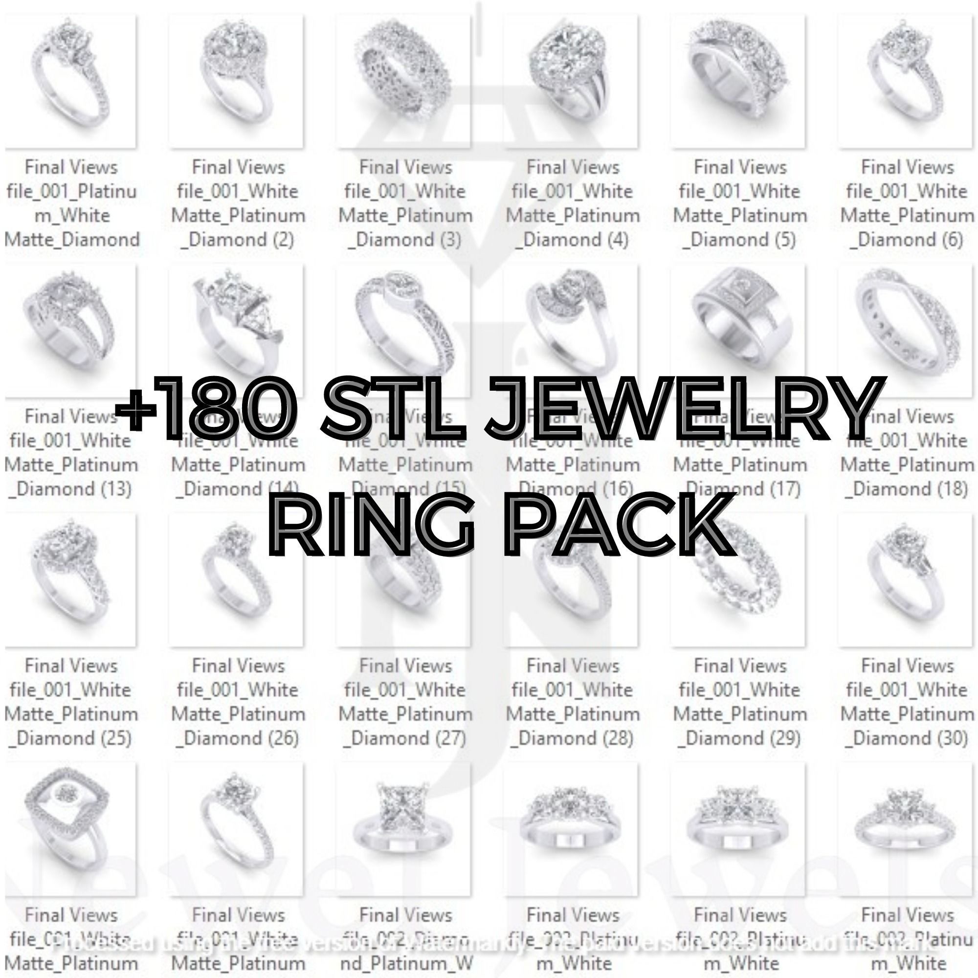 jewelicious-180 plus stl ring model  3D print model_1